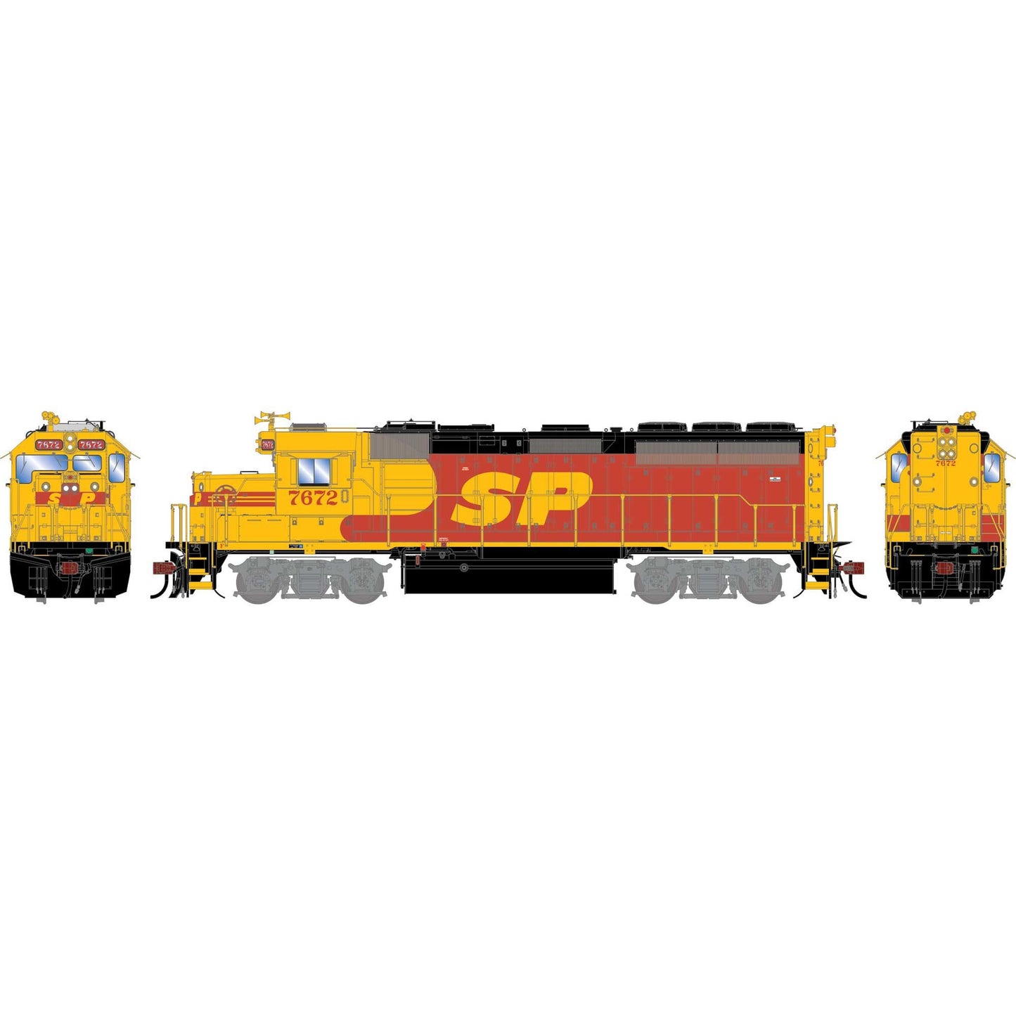 HO GP40-2 Locomotive SP 'Kodachrome' #7672 (ATHG-1737)