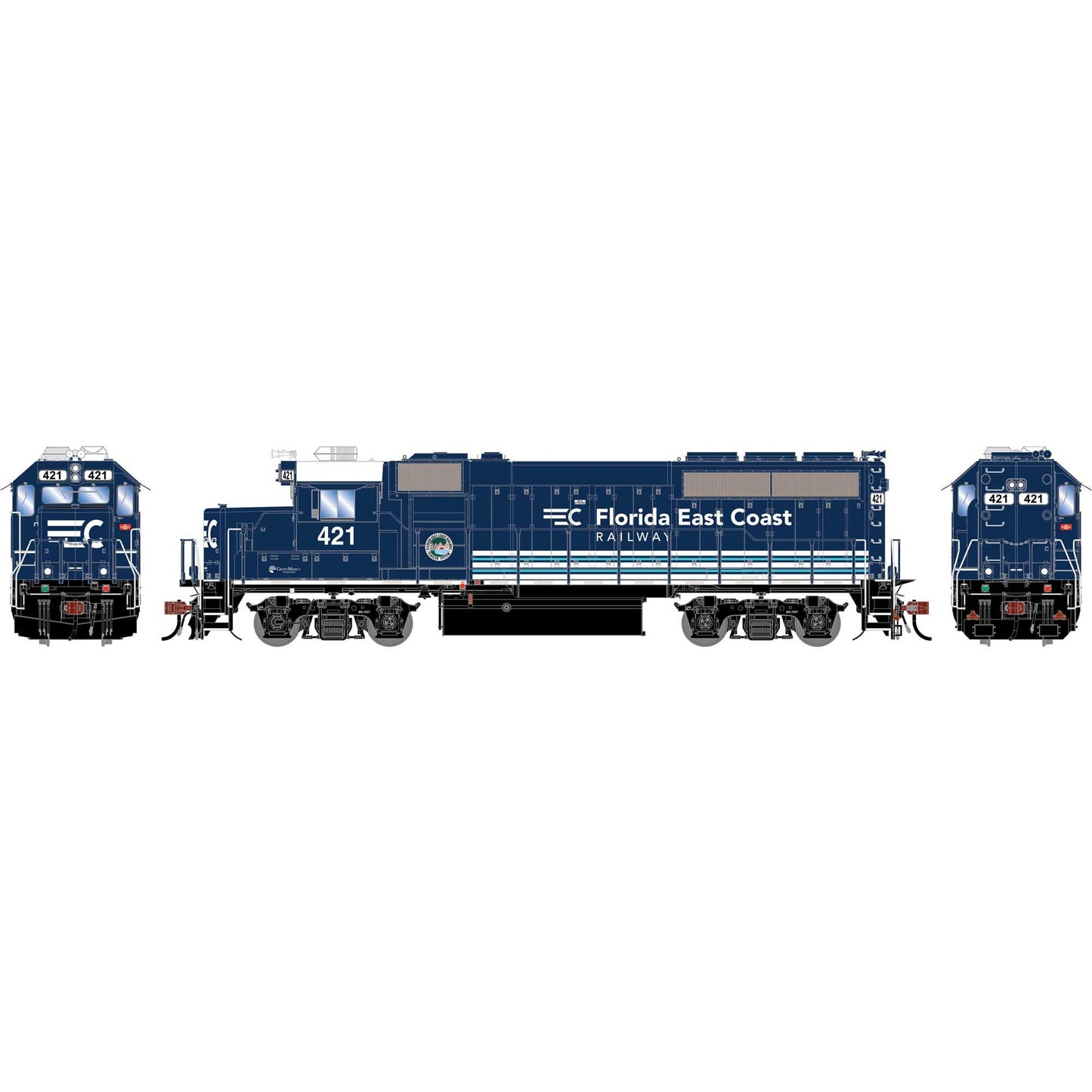 HO GP40-2 Locomotive DCC & Sound, FEC #421 (ATHG-1764)