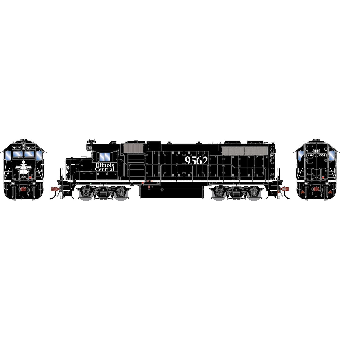 HO GEN GP38-2 Locomotive with DCC and Sound, IC #9562 (ATHG-1822)
