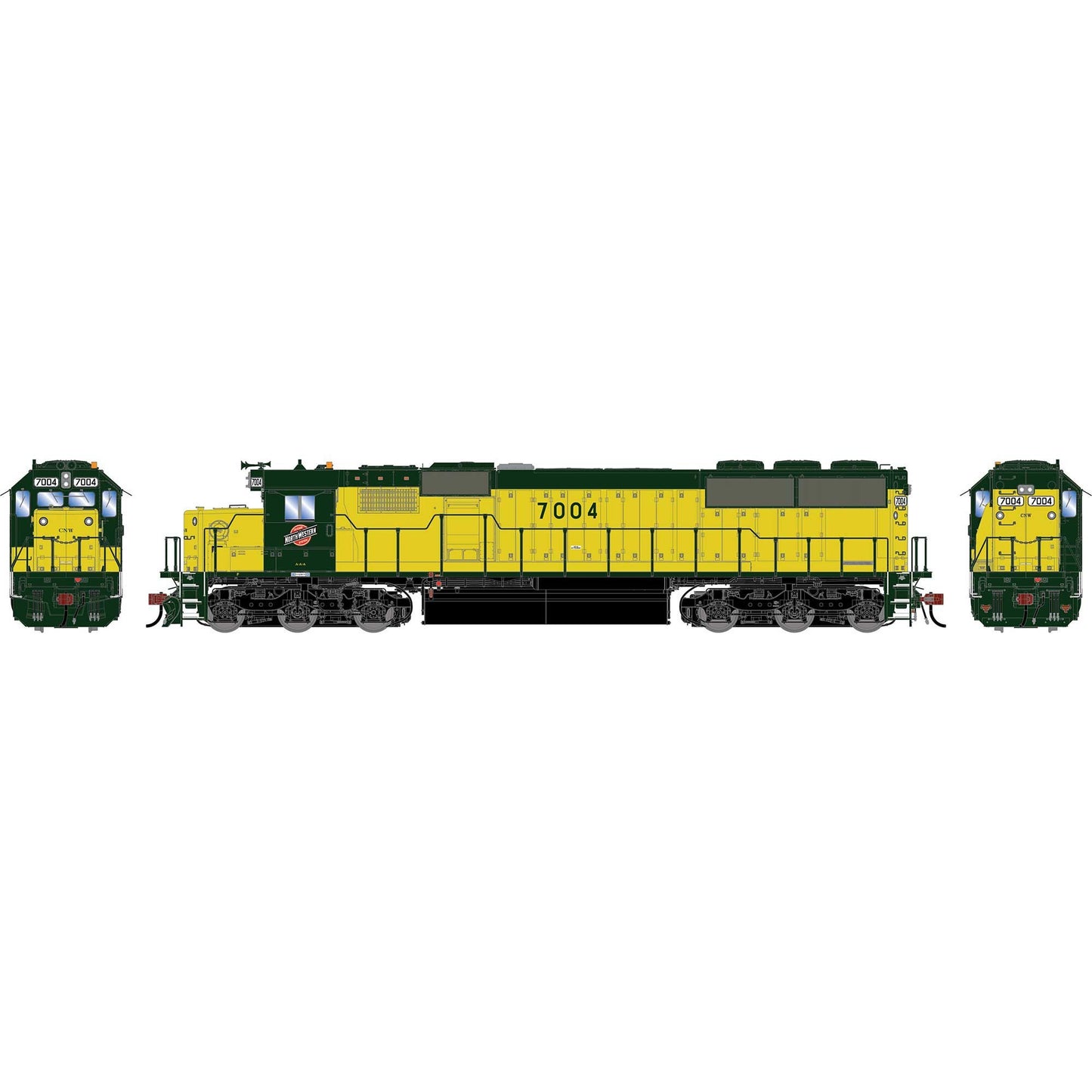 HO GEN SD50 Locomotive CNW #7004 (ATHG-1843)