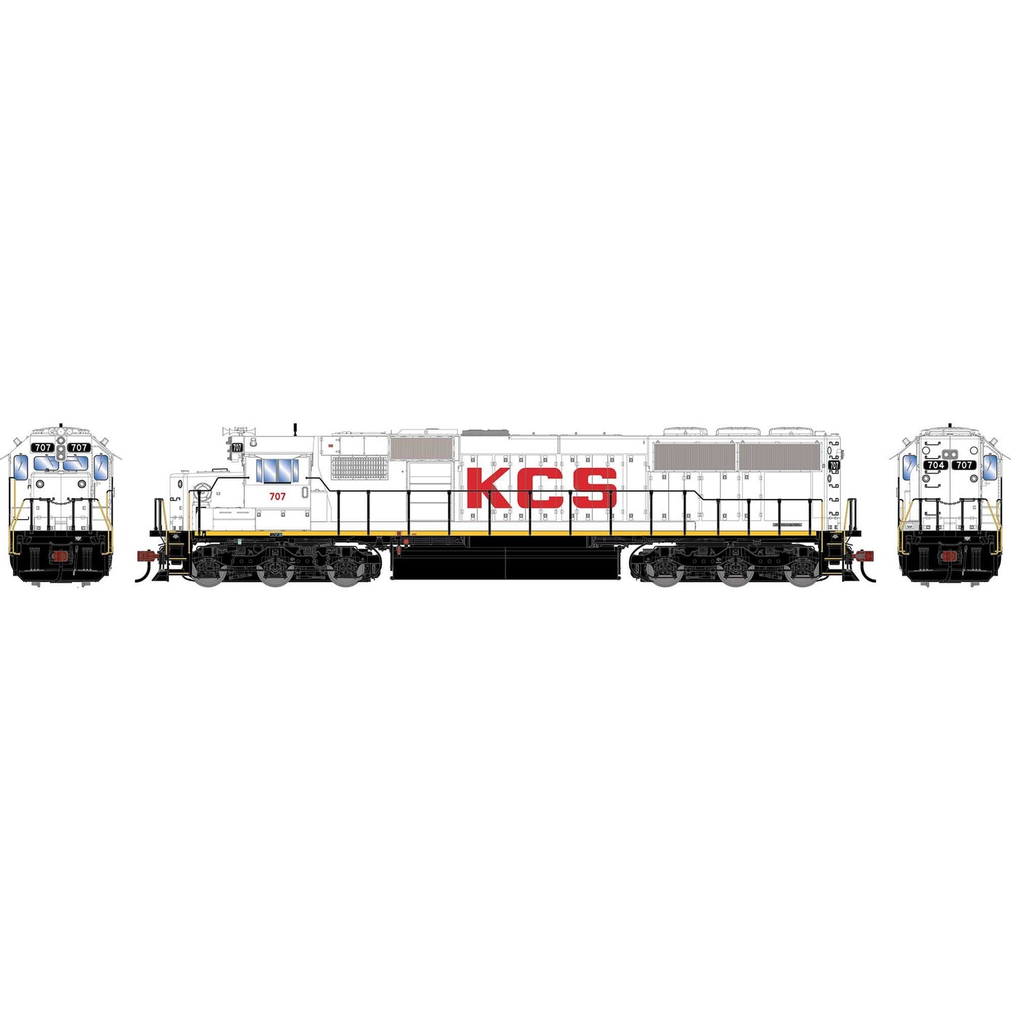 HO GEN SD50 Locomotive with DCC & Sound KCS 707 (ATHG-1867)