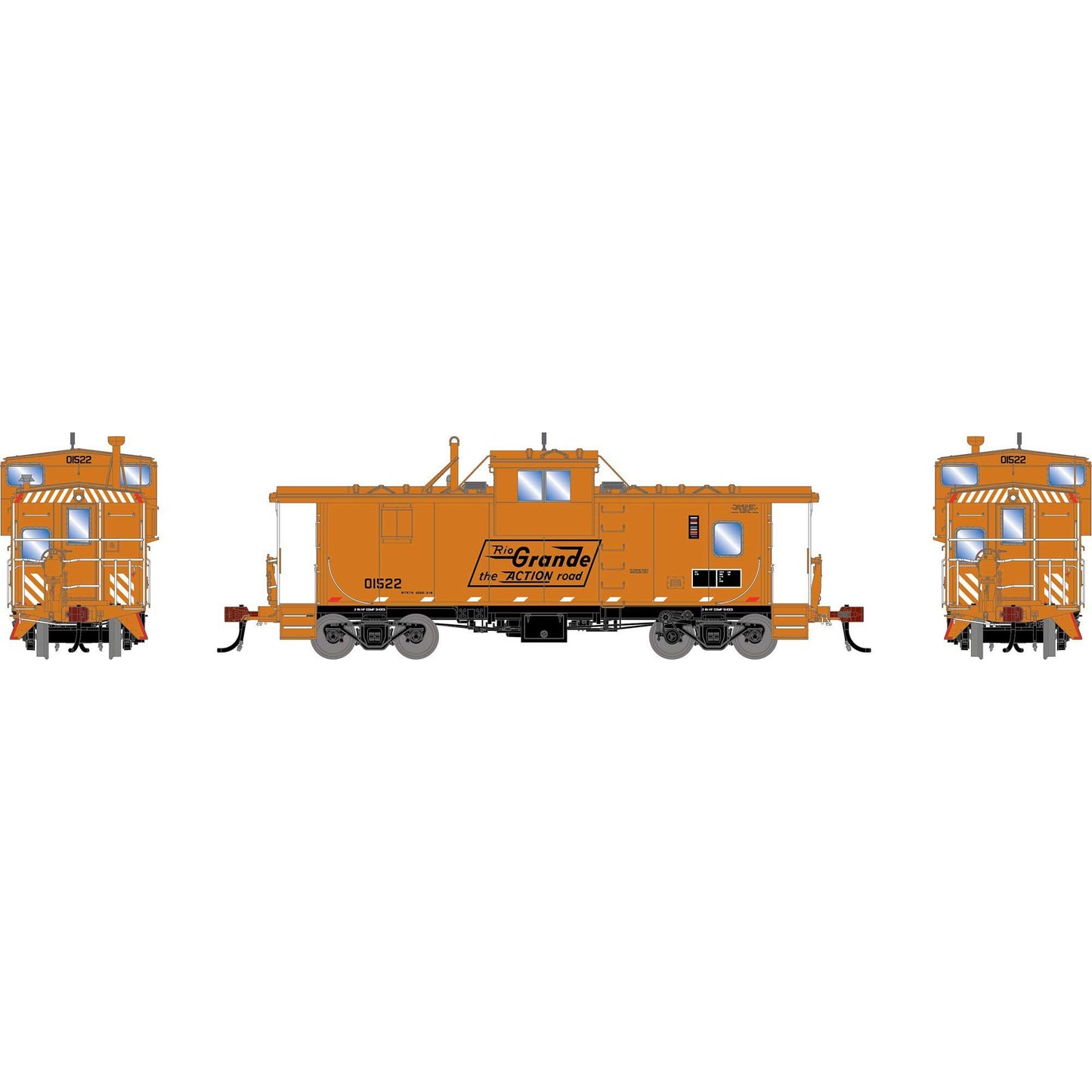 HO GEN ICC Wide-Vision Caboose DRGW #01517 (ATHG-1872)