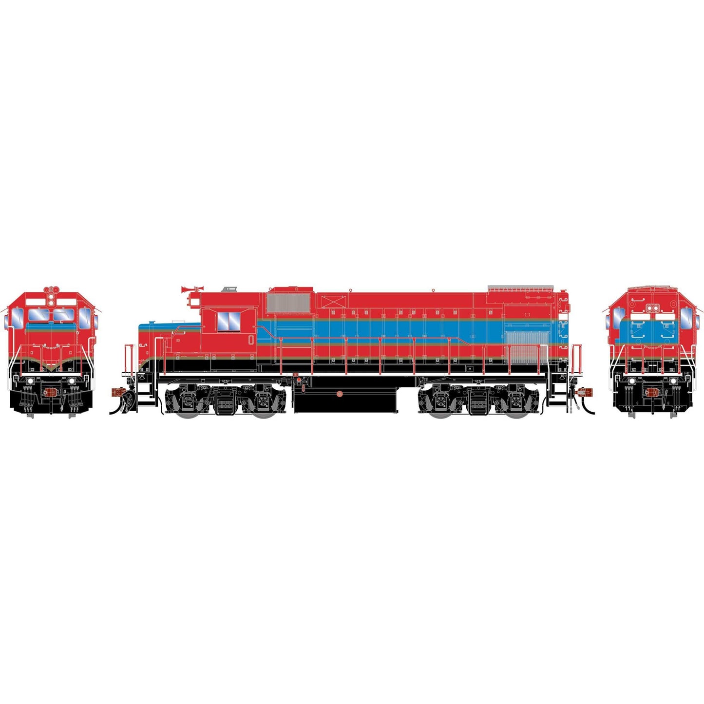 HO GEN GP15-1 Locomotive with DCC and Sound - Patriot Rail (ATHG-1900)