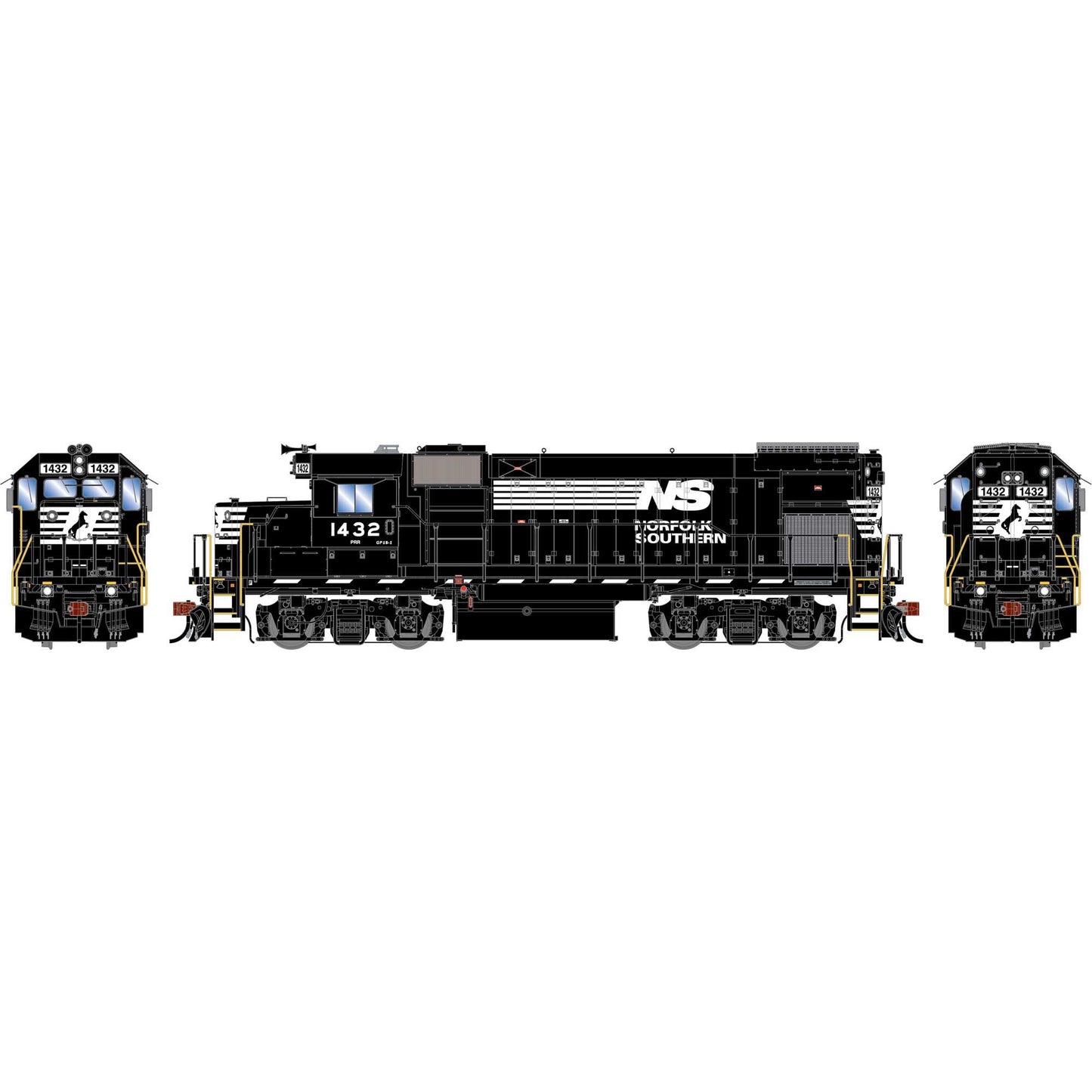 HO Genesis GP15-1 Locomotive with DCC and Sound NS #1432 (ATHG-1906)