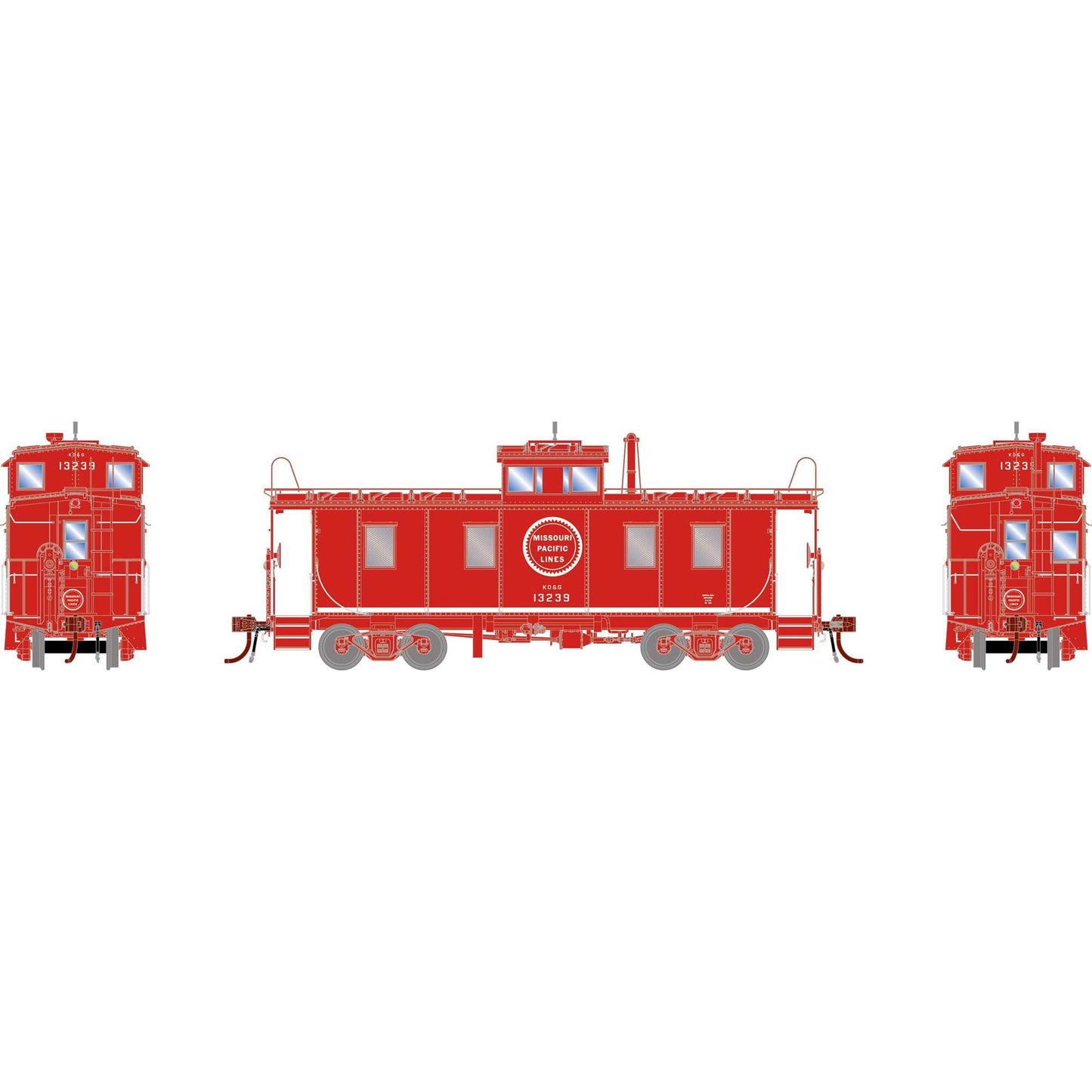 HO GEN ICC Cupola Caboose with Lights and Sound (ATHG-1960)