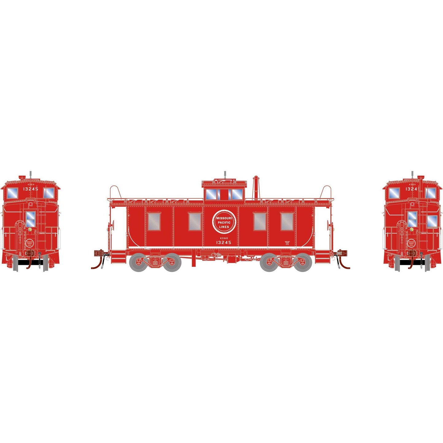 HO GEN ICC Cupola Caboose with Lights and Sound (ATHG-1961)