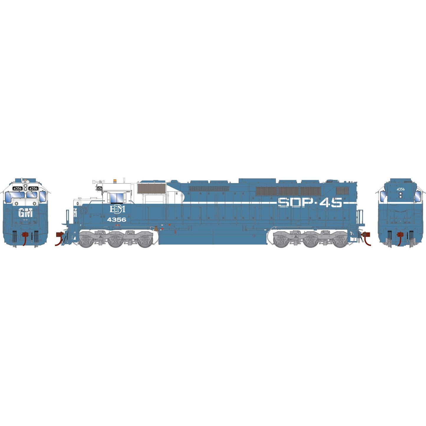 HO GEN SDP45 Locomotive Legendary Liveries EMDX Demonstrator #4356 (ATHG-2010)