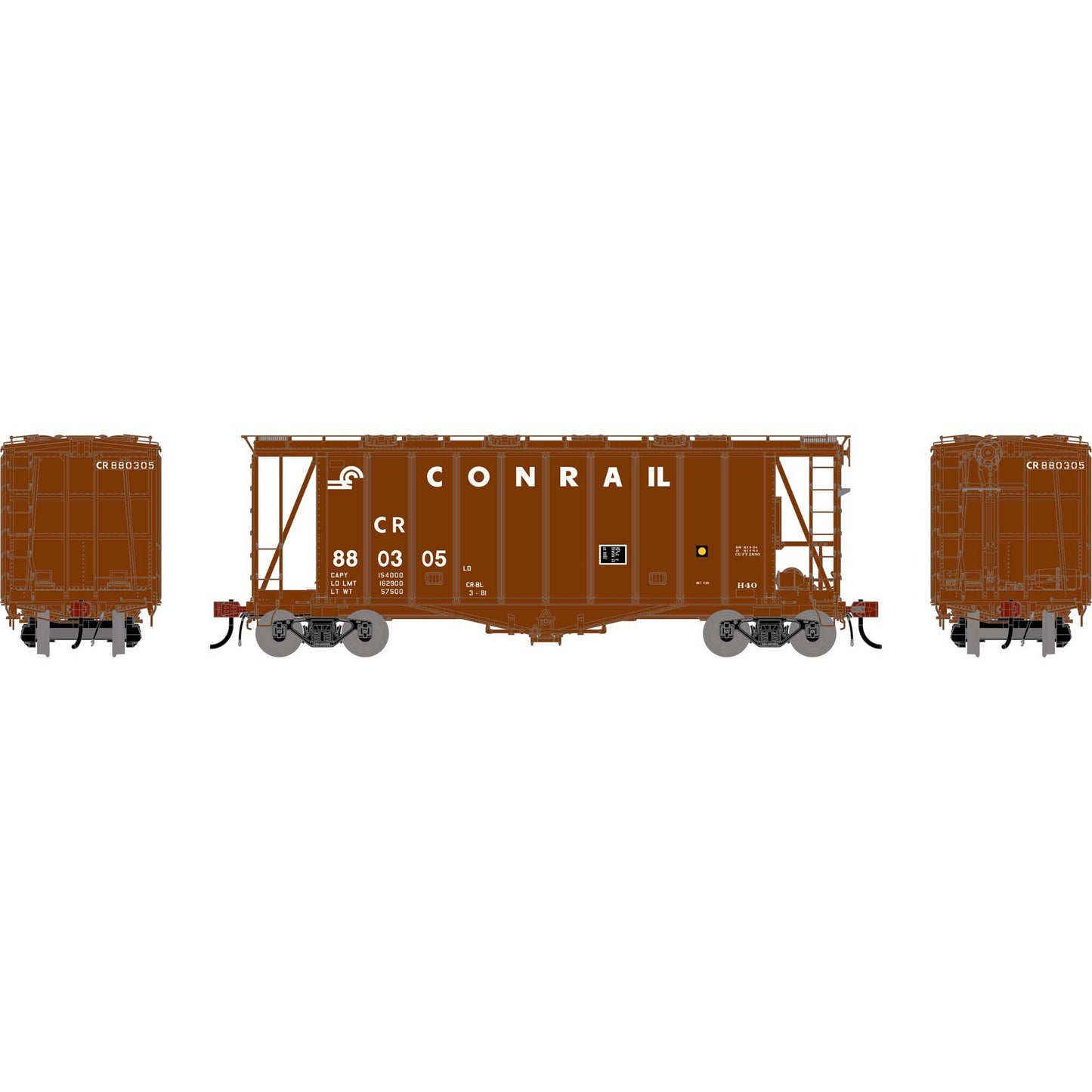 HO GEN GATC 2600 Airslide Covered Hopper (ATHG-2121)