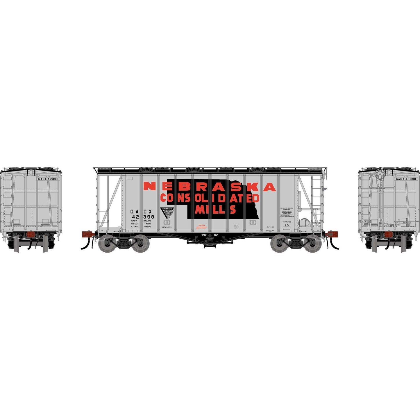 HO GEN GATC 2600 Airslide Covered Hopper Model (ATHG-2137)