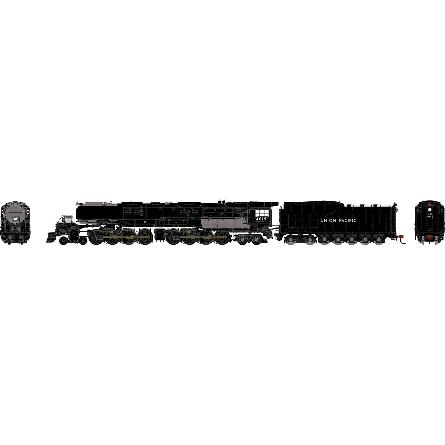 HO GEN 4-8-8-4 Big Boy Locomotive UP 4019 Plastic Model (ATHG-2197)