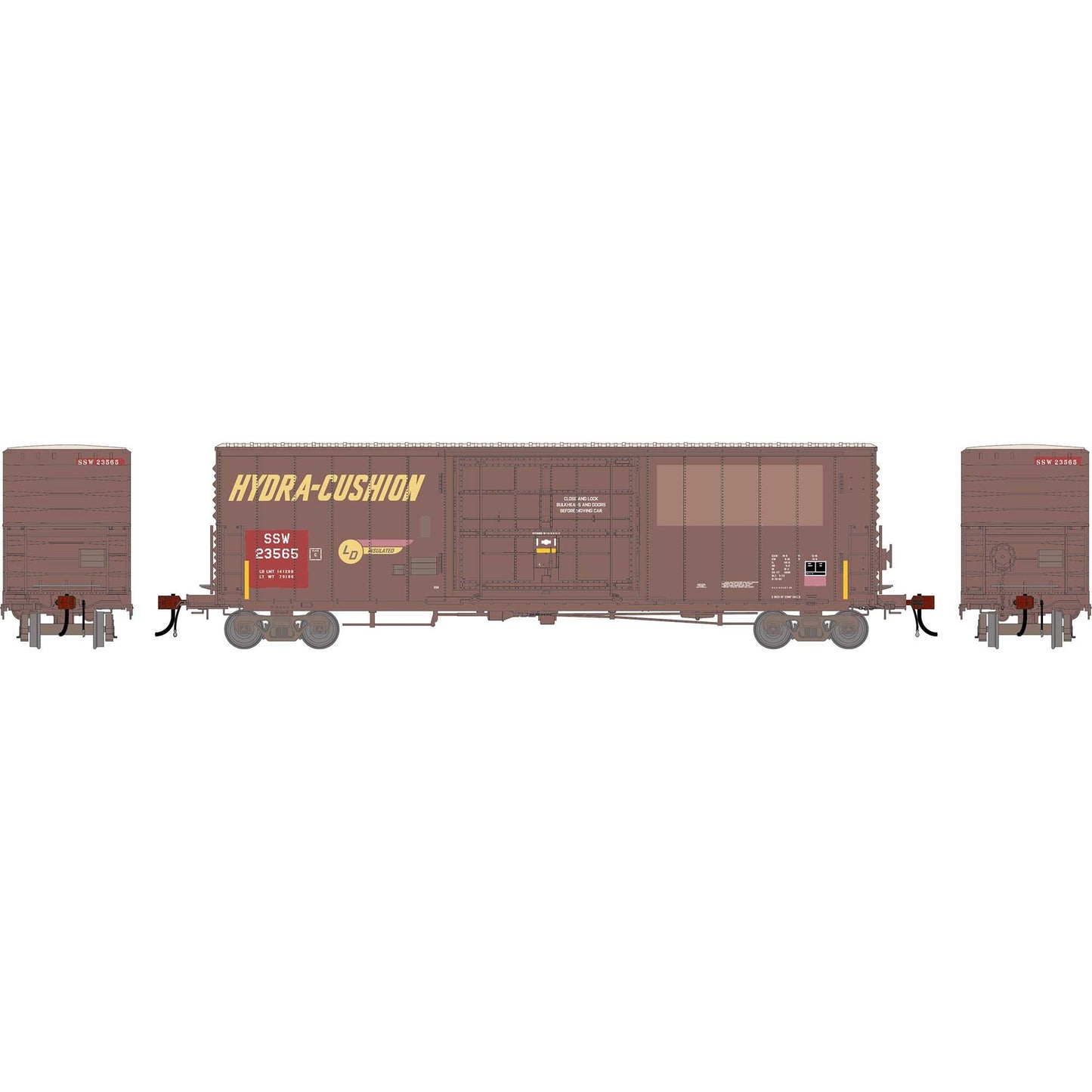 HO GEN 50' PC&F Box Car Primed for Grime SSW (ATHG-2222)