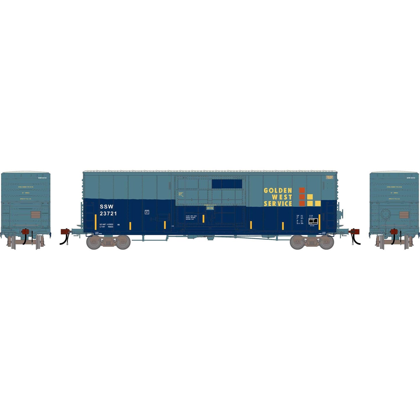 HO GEN 50' PC&F Box Car with 14' Plug Door Primed For Grime (ATHG-2227)