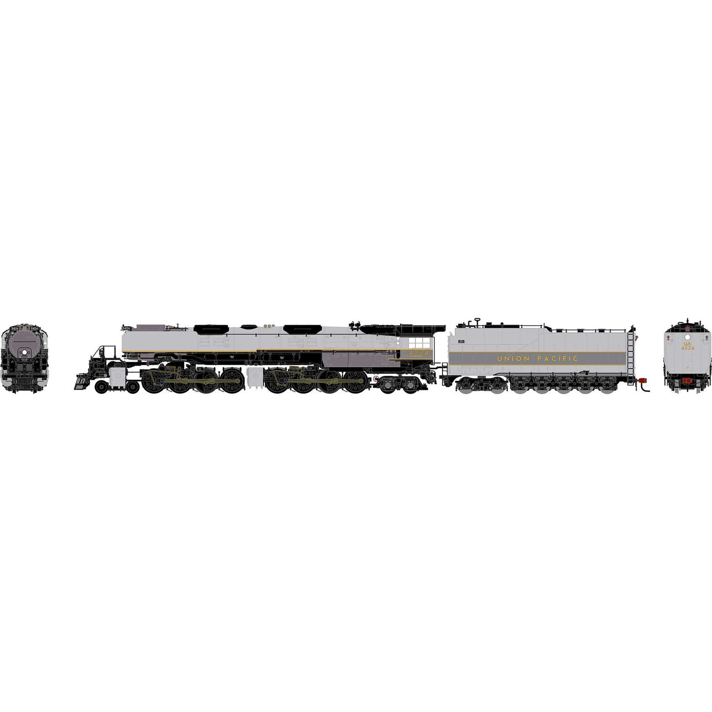 N GEN 4-8-8-4 Big Boy Locomotive w/DCC & Sound UP 4024 (ATHG-2257)