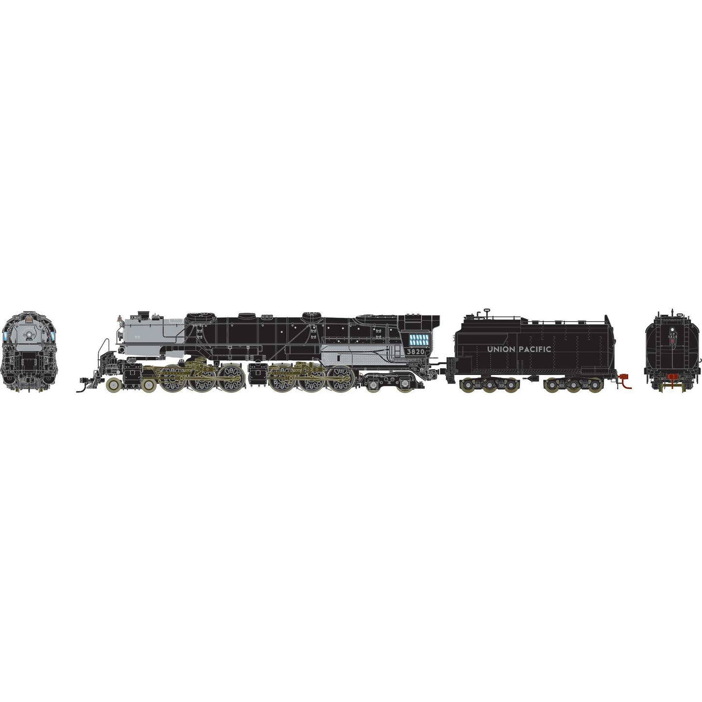 HO 4-6-6-4 CSA-2 Challenger Locomotive with Tsunami2 DCC & Sound (ATHG-999)