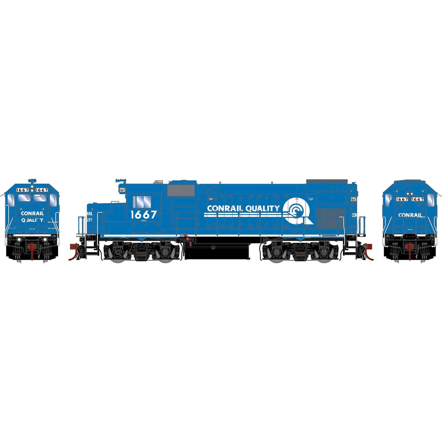 HO GP15-1 Locomotive Conrail #1667 (ATHG13241)