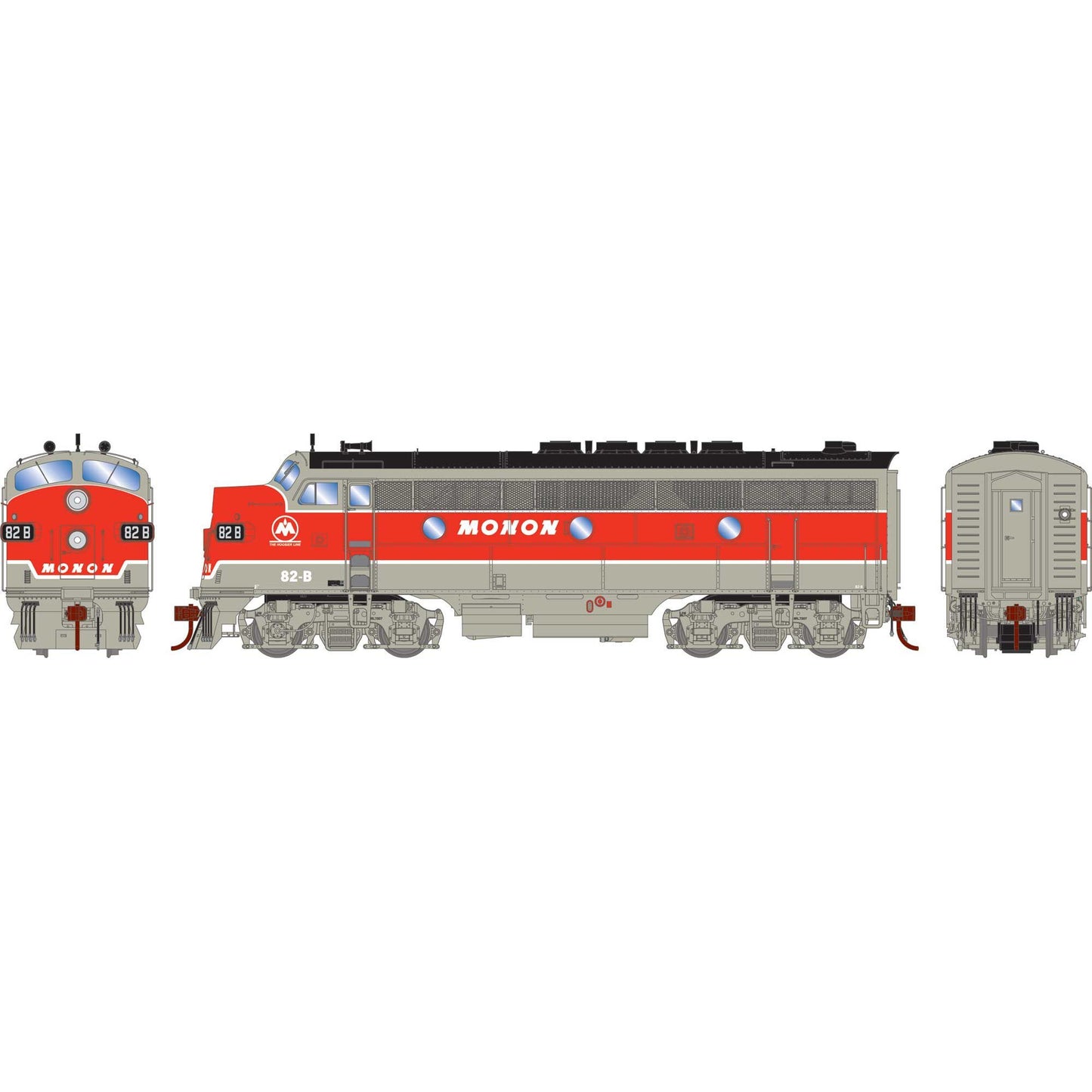 HO F3A Locomotive Monon #82-B (ATHG19580)