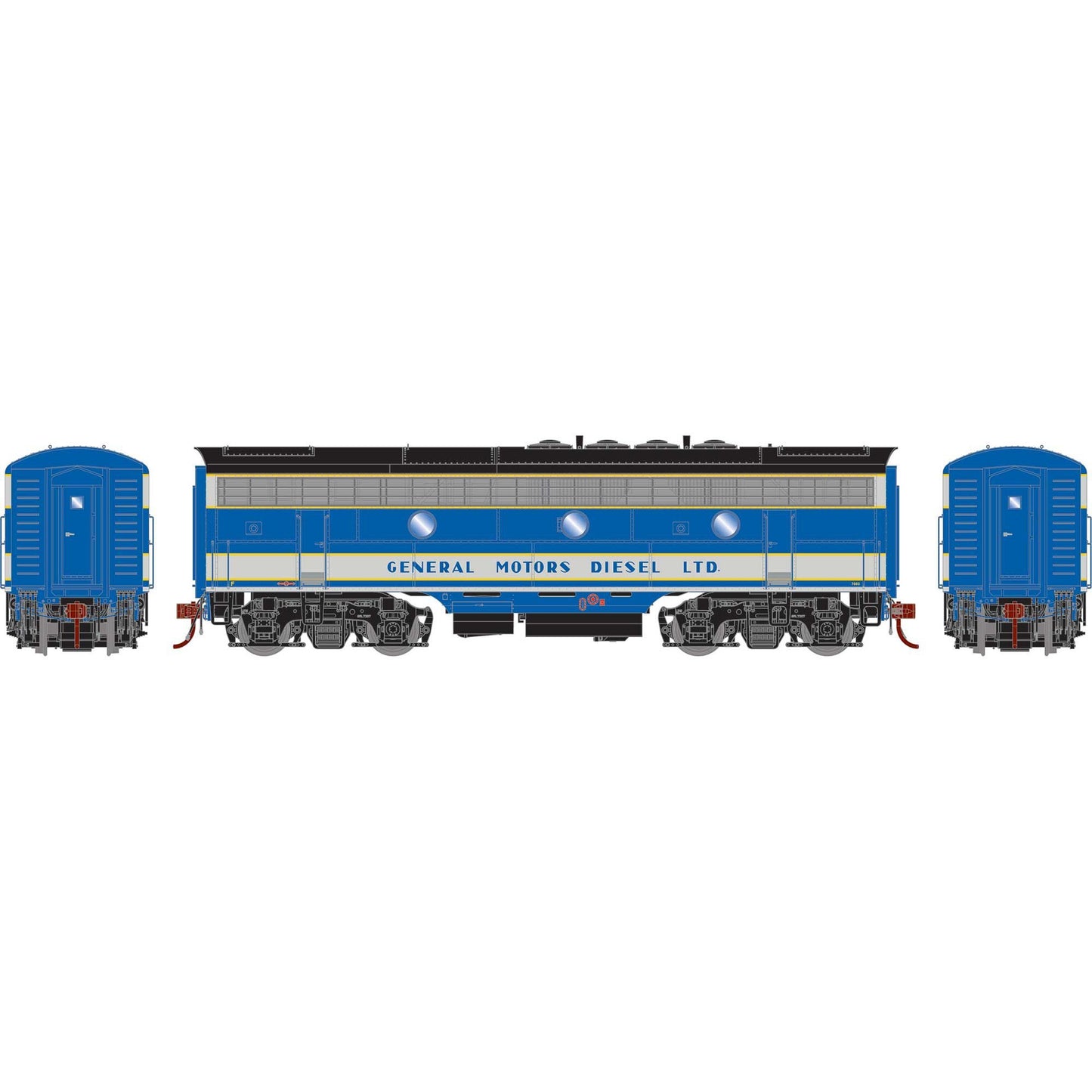 HO F7B Locomotive with DCC & Sound, EMD Demo #7003 (ATHG19699)
