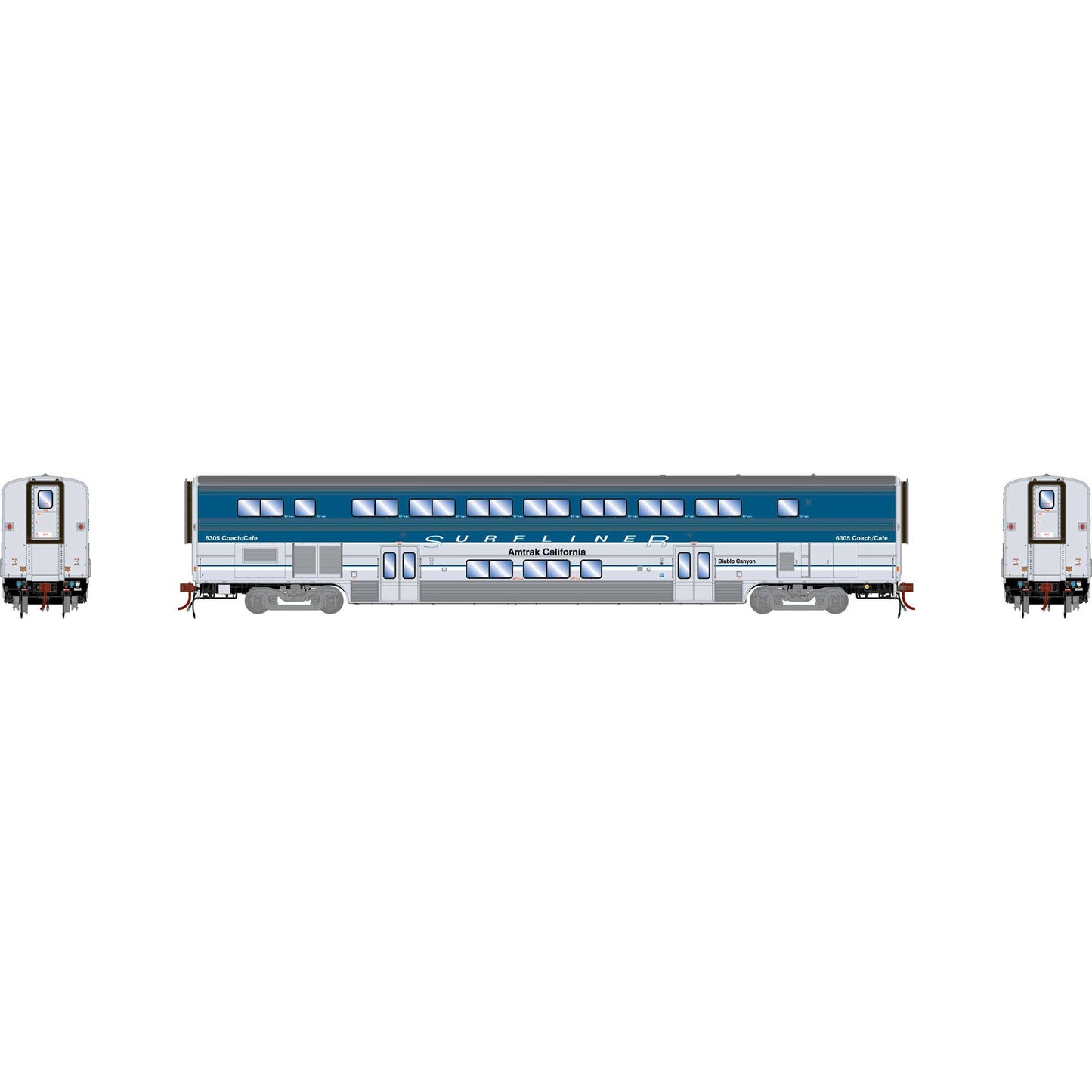 HO Surfliner Diner with Lights AMTK/Diablo Canyon #6305 (ATHG23739)