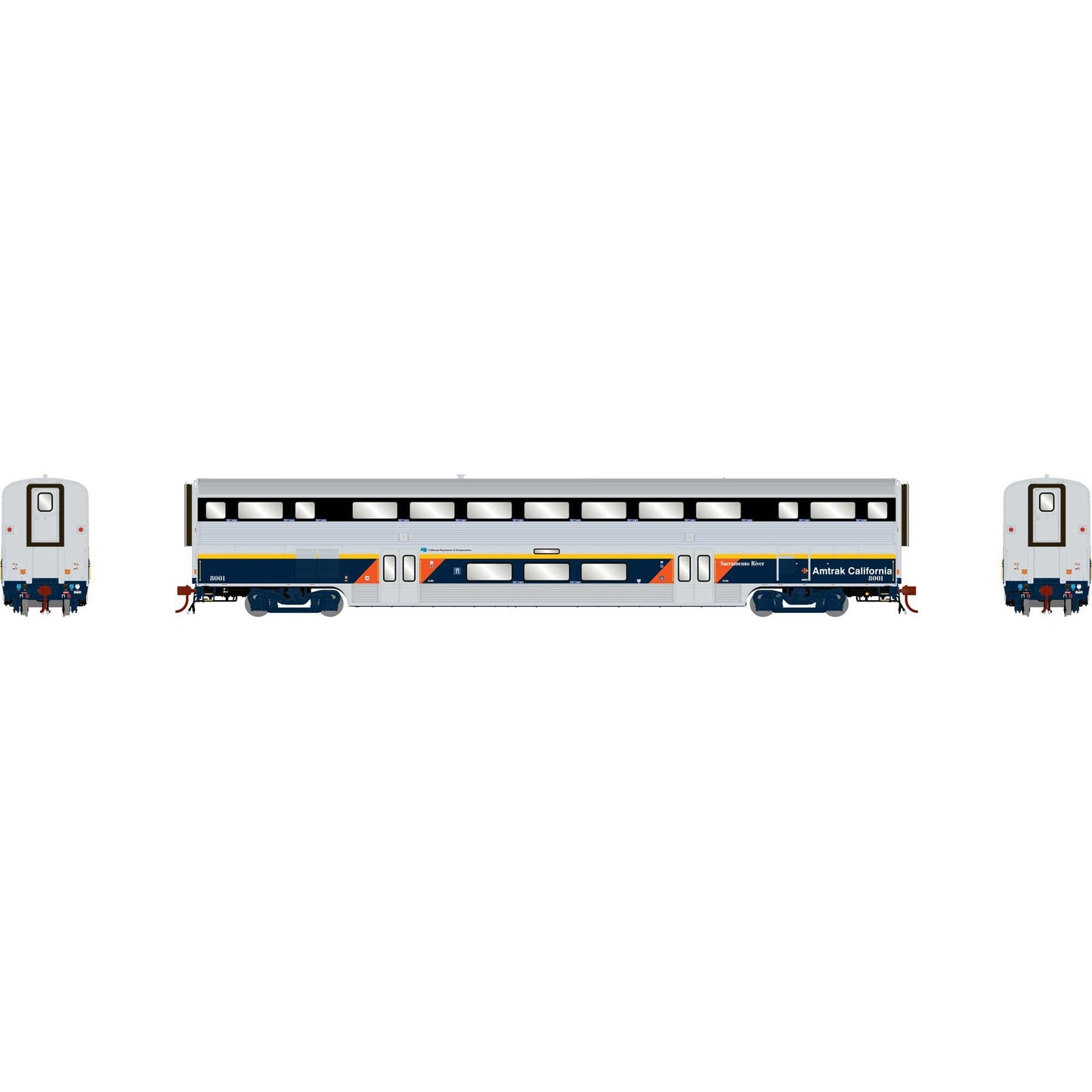 HO M-K California Coach with Lights CDTX #8001 (ATHG24412)