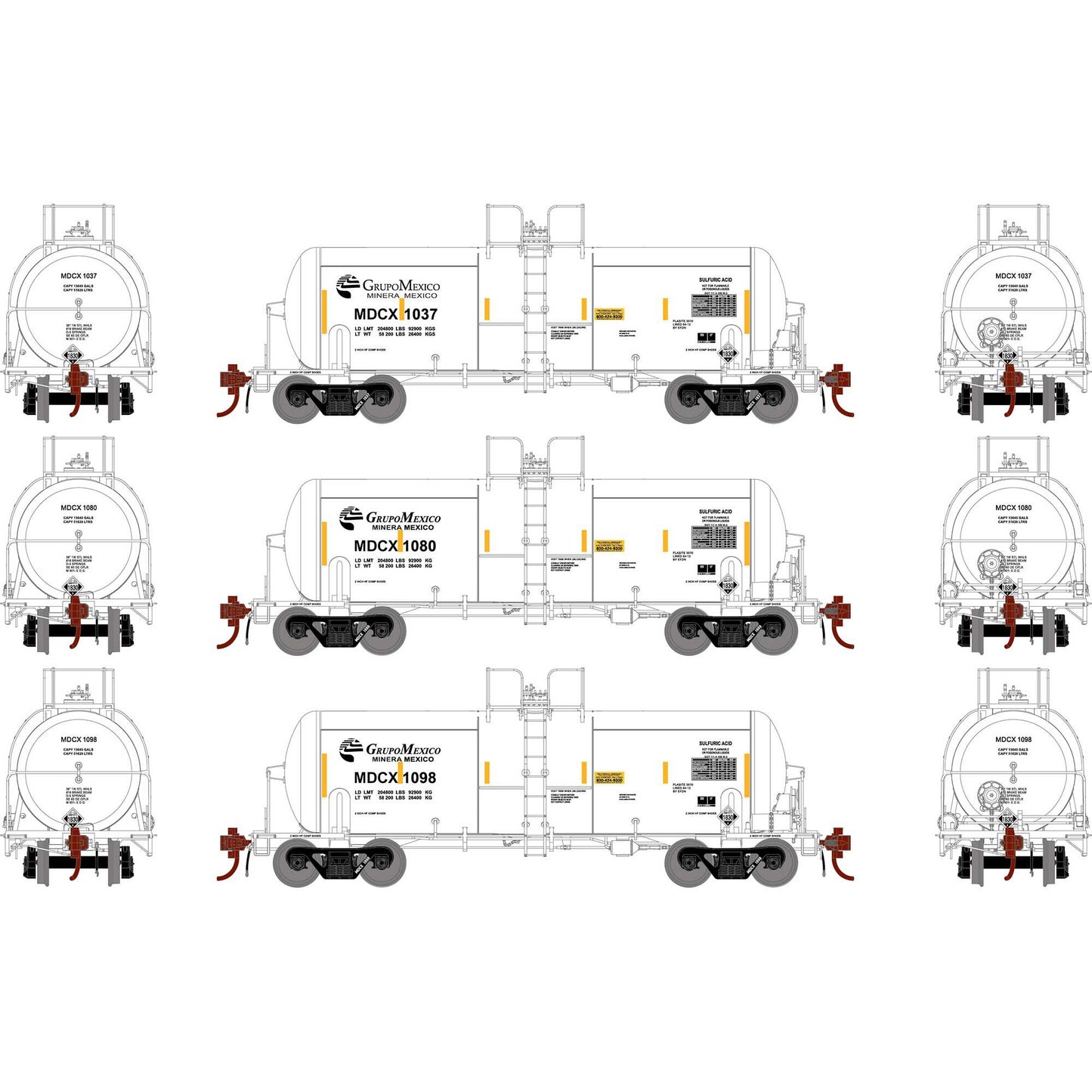 HO 13,600 Gallon Acid Tank Model (ATHG25750)