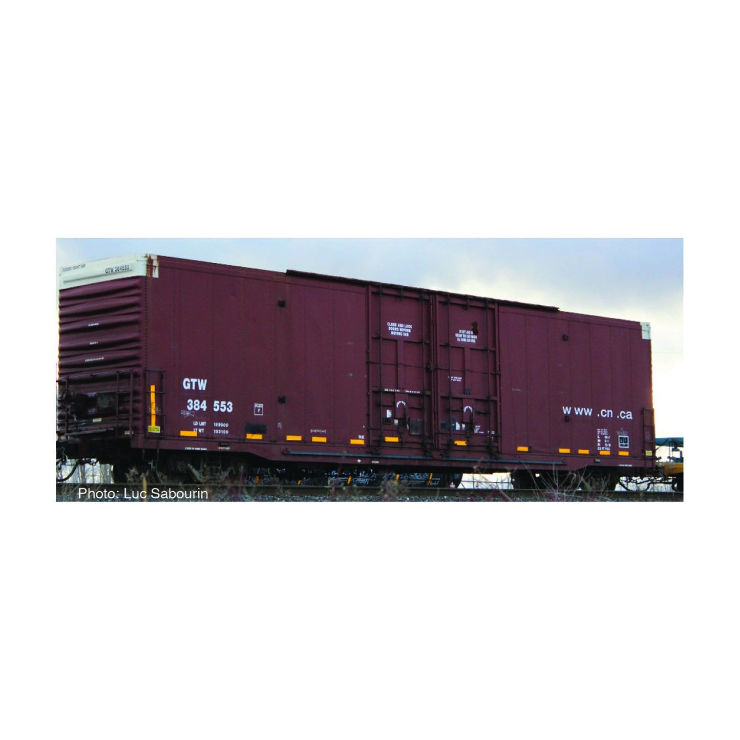 HO 60' Texarkana Rebuilt XB-172 CN-GTW Brown (2) (ATHG26876)