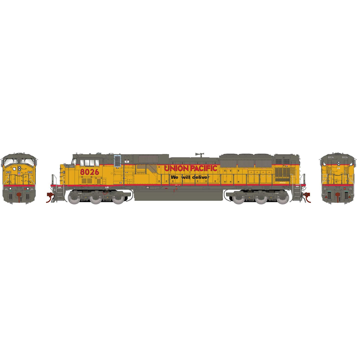 HO EMD SD9043MAC Locomotive with DCC and Sound, UP #8026 (ATHG27377)