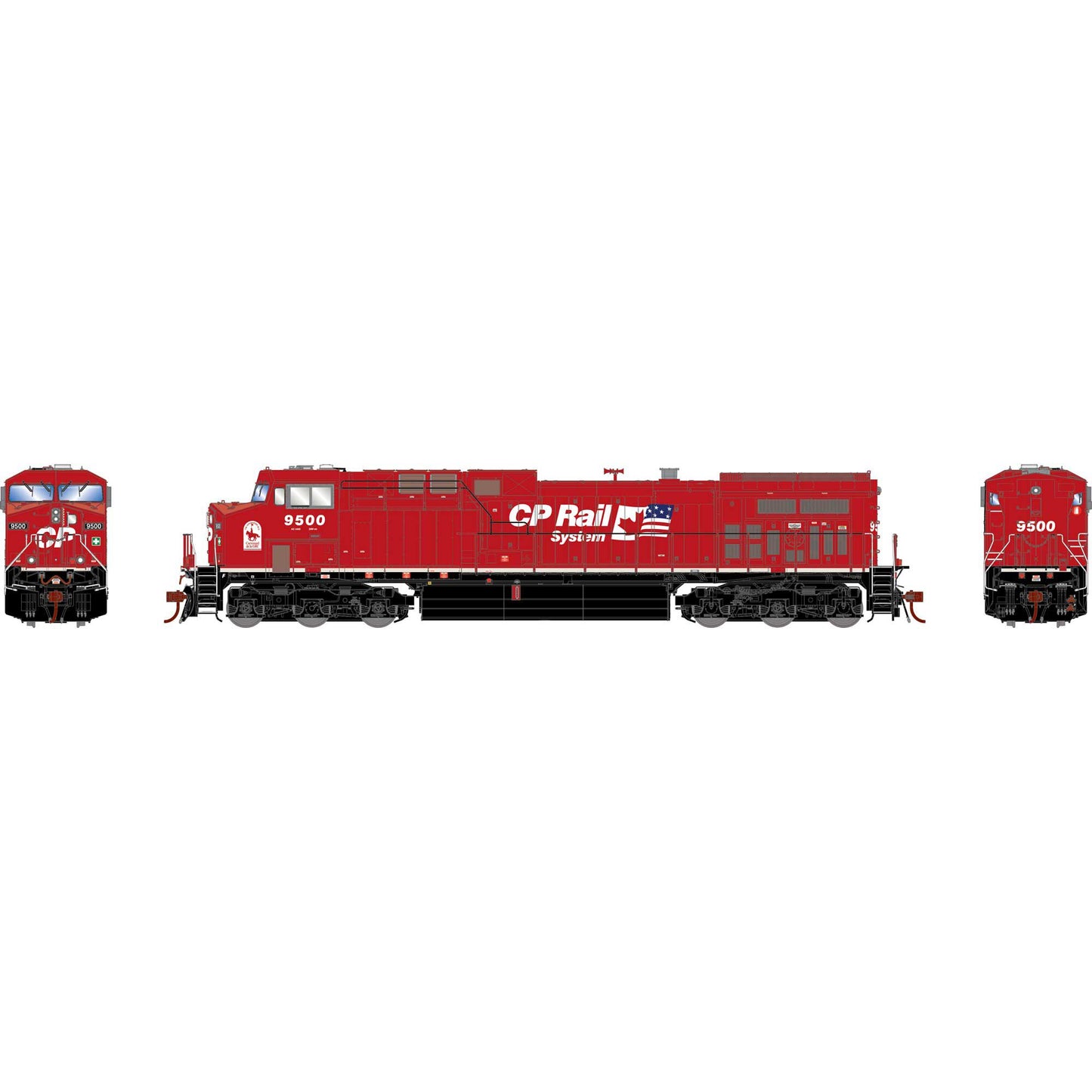 HO AC4400CW Locomotive CPR #9500 RCMP Musical Ride (ATHG31682)