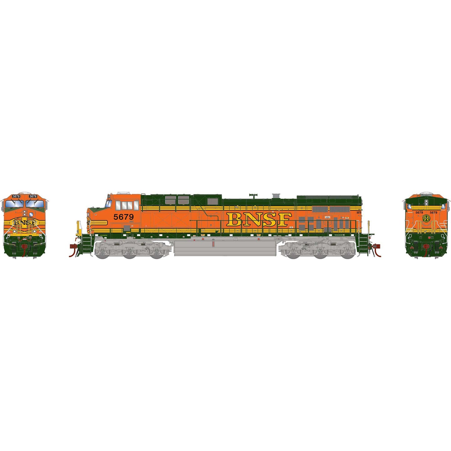HO AC4400CW Locomotive with DCC and Sound BNSF #5679 (ATHG31780)