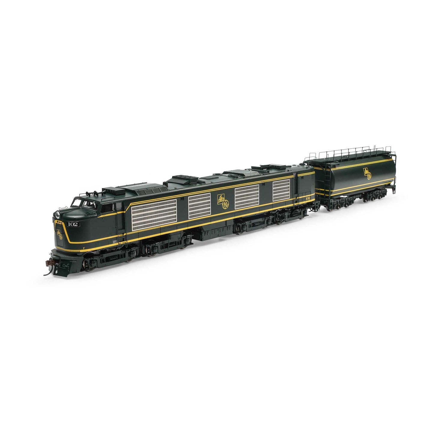 HO Gas Turbine Locomotive & Tender with DCC and Sound GE #102 (ATHG41246)