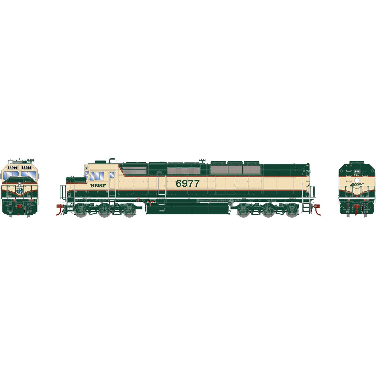 HO SDP40F Locomotive BNSF #6977 (ATHG64127)
