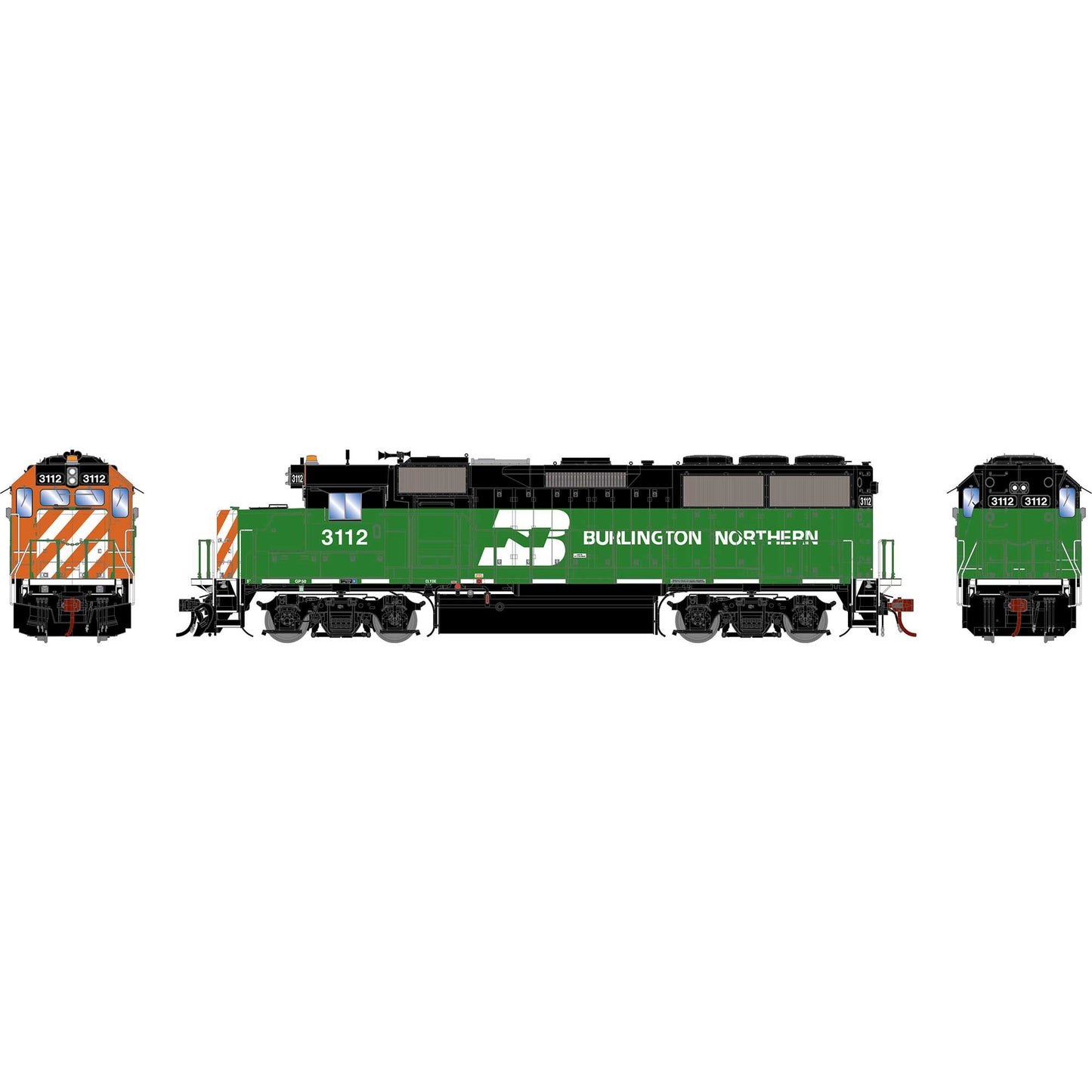 HO GP50 Locomotive Burlington Northern #3112 (ATHG65824)