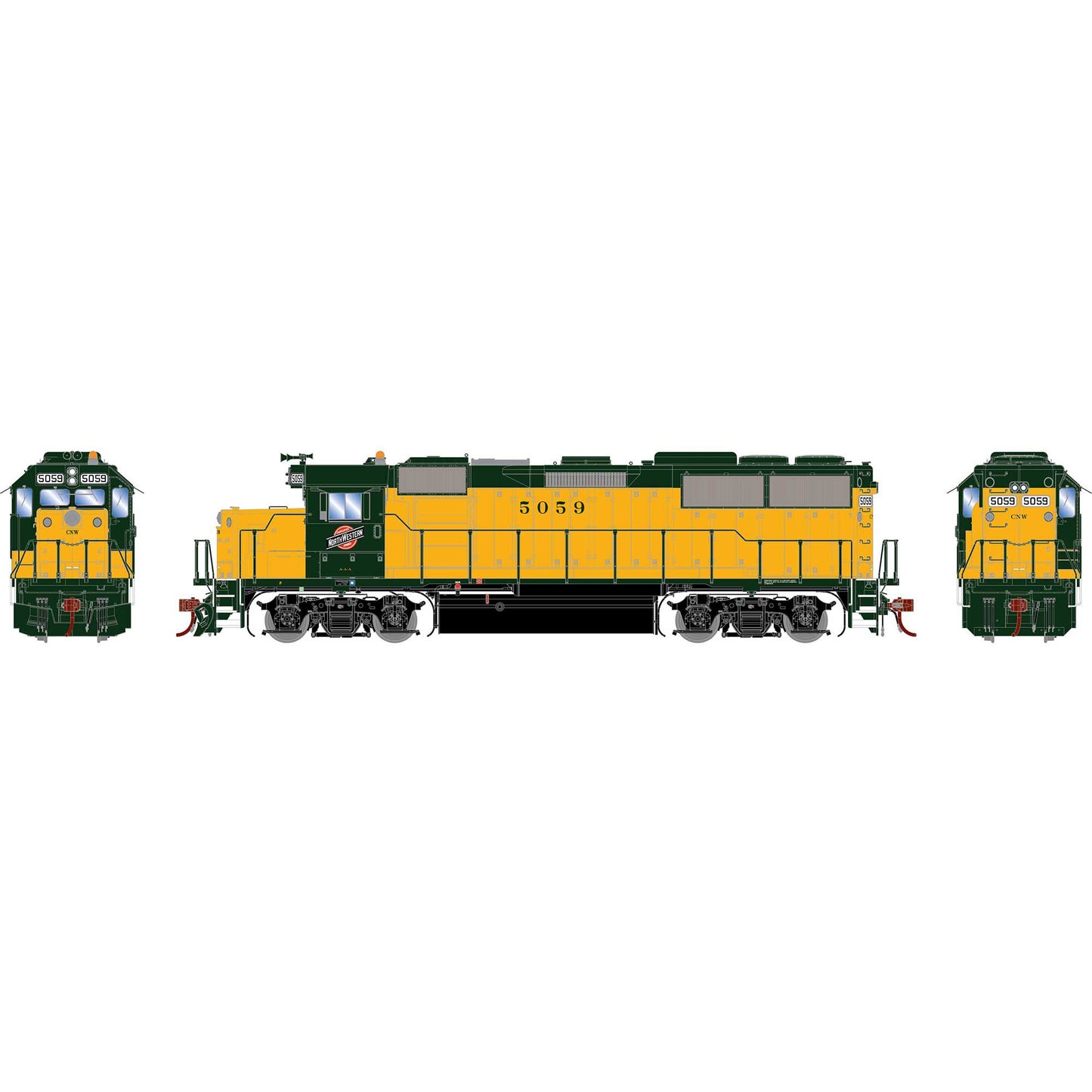 HO GP50 C&NW #5059 Locomotive (ATHG65829)