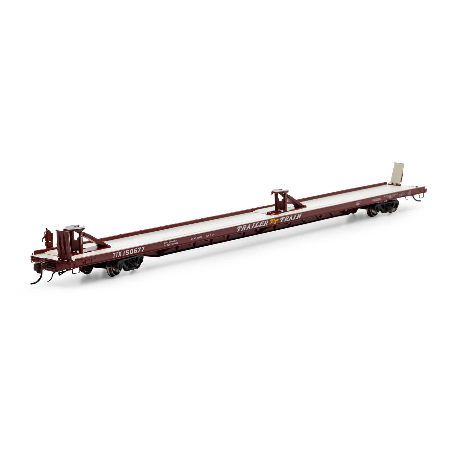 HO F89-F 89'8" TOFC Flatcar TTX/Brown #150677 (ATHG70734)