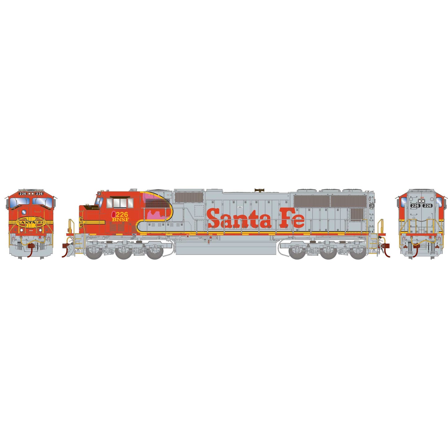 HO SD75M Locomotive BNSF #226 (ATHG71130)