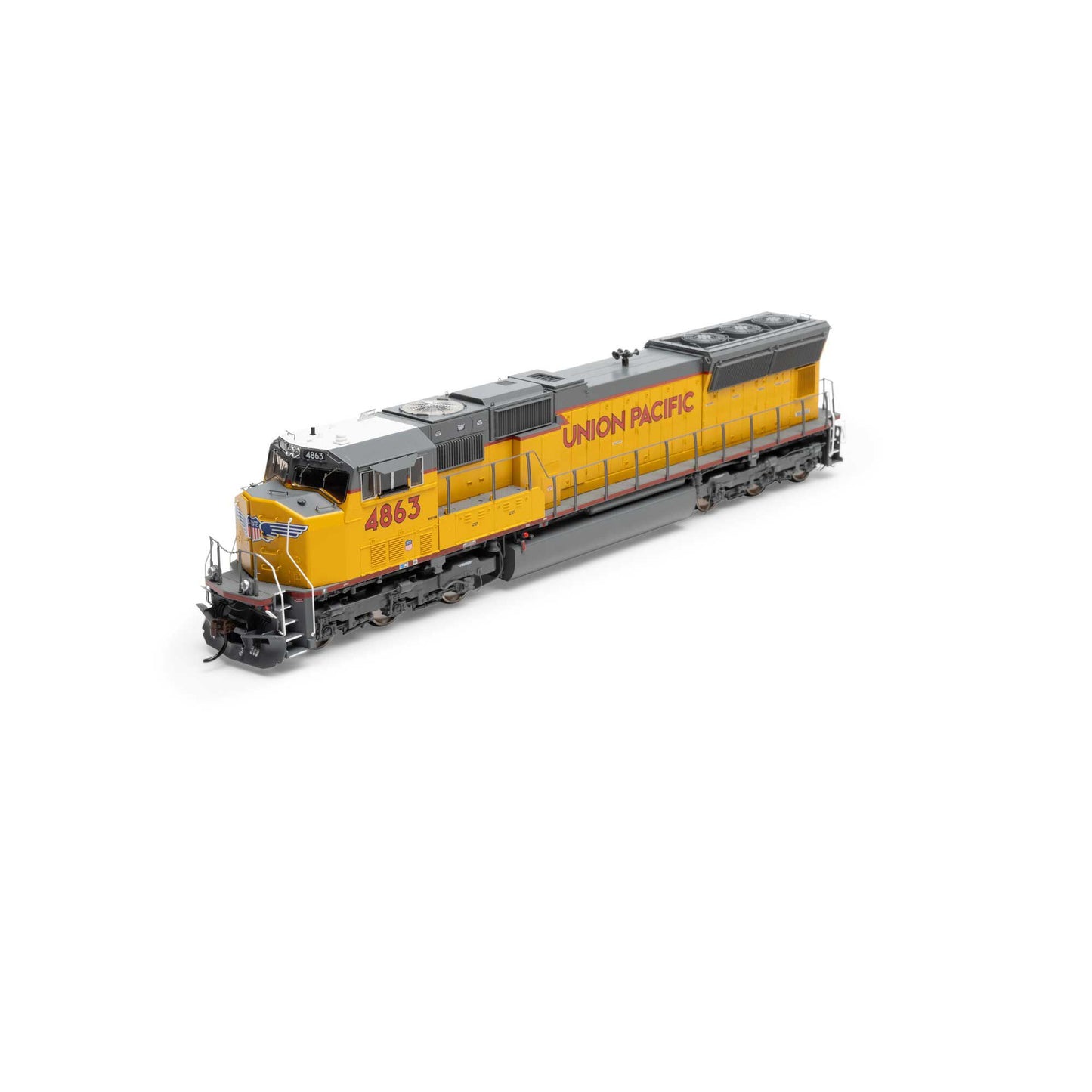 HO SD70M Locomotive with DCC & Sound, UP Flared #4863 (ATHG71219)