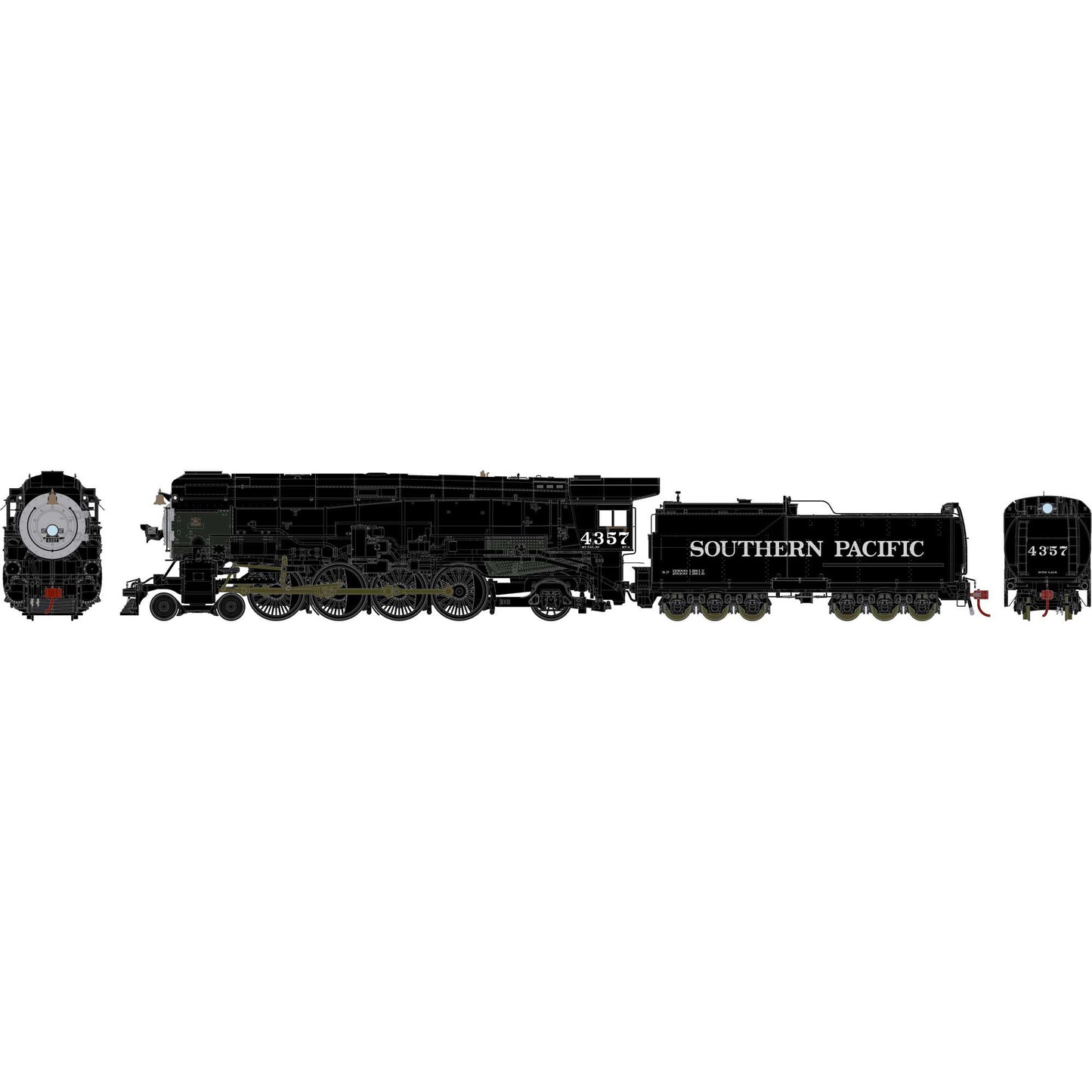 HO 4-8-2 MT-4 Steam Locomotive with Skyline Casing (ATHG71558)