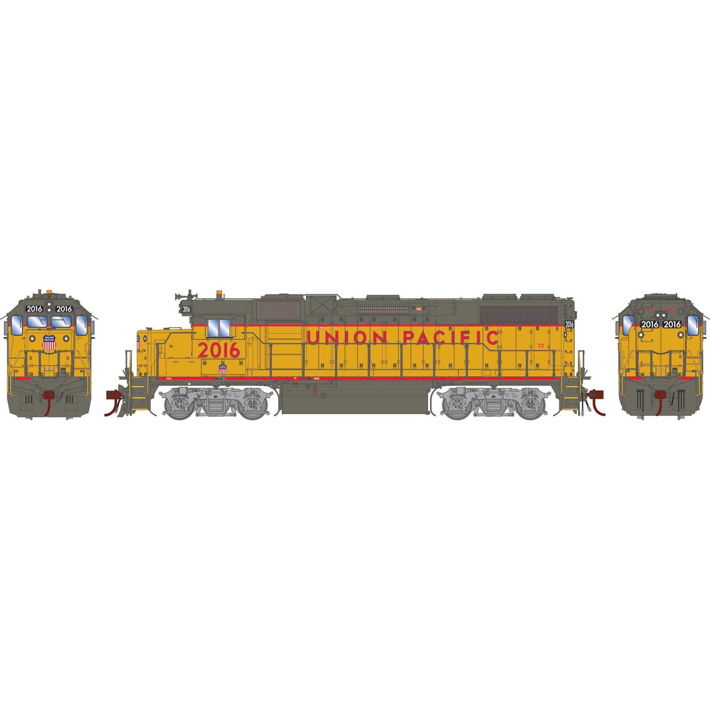 HO GP38-2 Locomotive UP #2016 (ATHG71735)