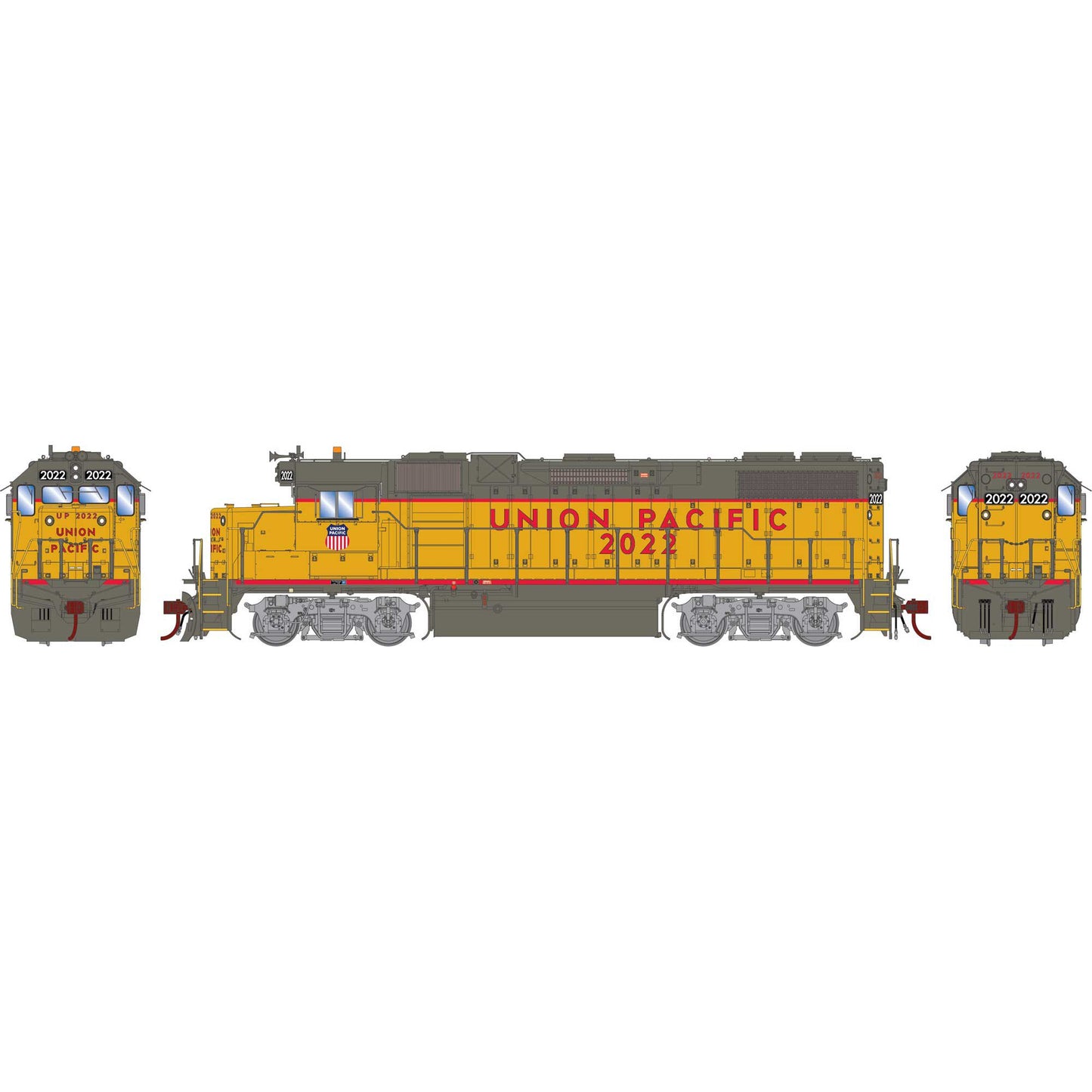 HO GP38-2 Locomotive UP #2022 (ATHG71736)