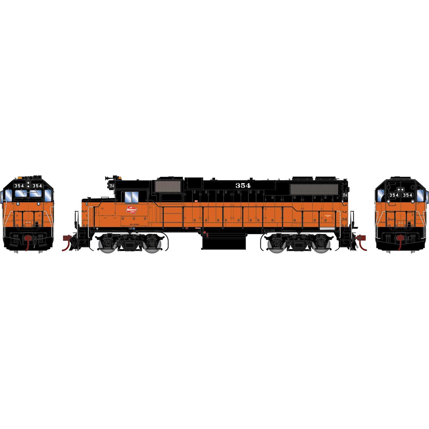 HO GP38-2 Locomotive MILW 354 (ATHG71741)