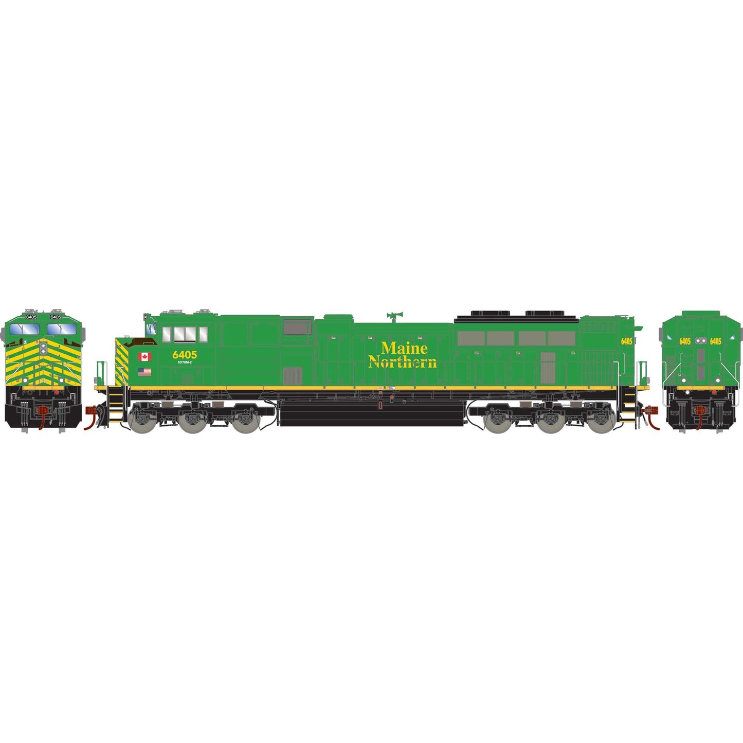 HO SD70M-2 Locomotive with DCC and Sound, Maine Northern NBSR#6405 (ATHG75670)
