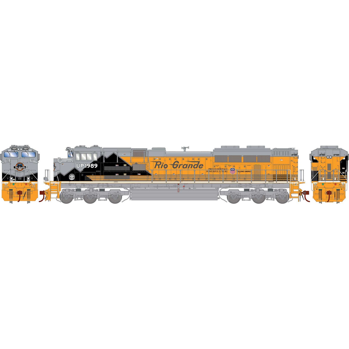 HO SD70ACe Locomotive Union Pacific D&RGW #1989 (ATHG75740)