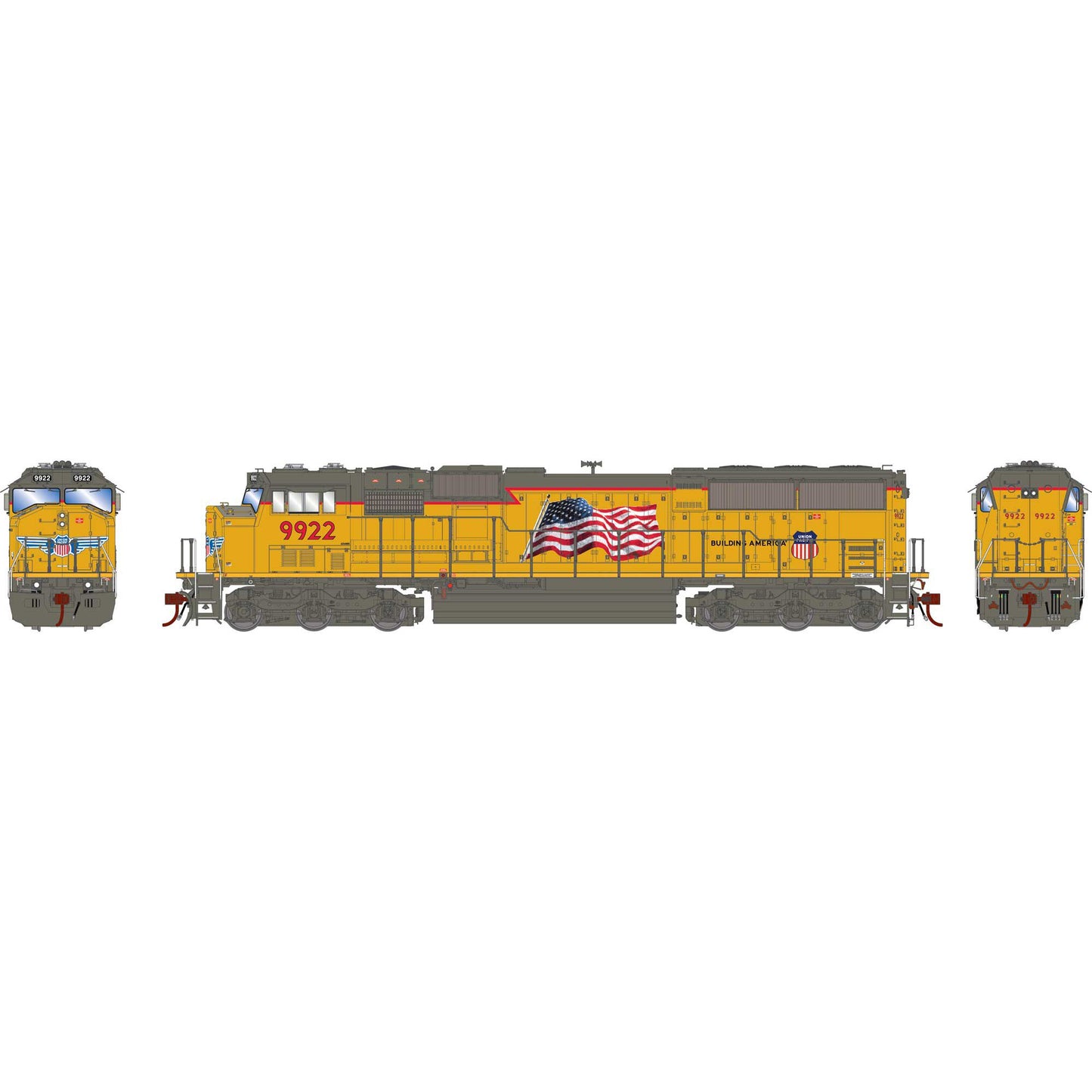 HO G2.0 SD59M-2 Union Pacific #9922 Model Locomotive (ATHG80165)