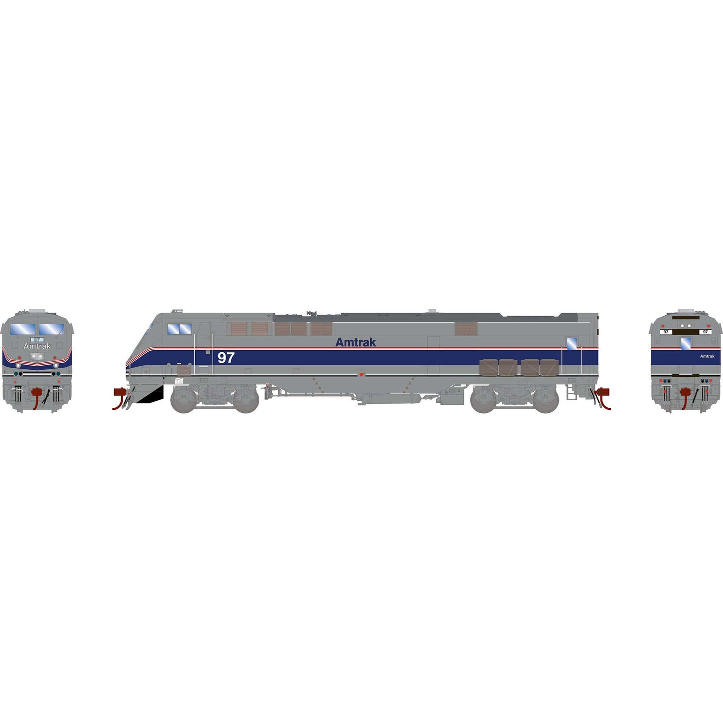 HO P42DC Locomotive Amtrak Phase IV #97 (ATHG81236)