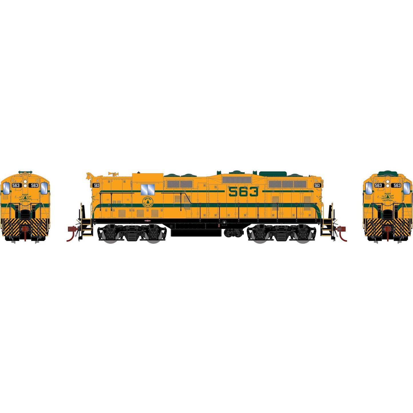 HO GP7 Locomotive MEC #563 (ATHG82616)