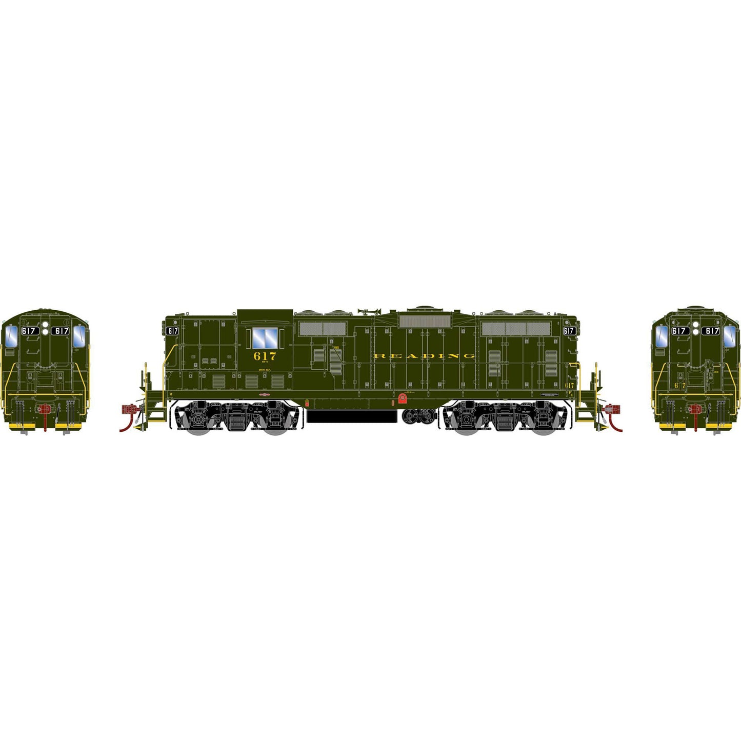 HO GP7 Locomotive RDG #617 (ATHG82619)