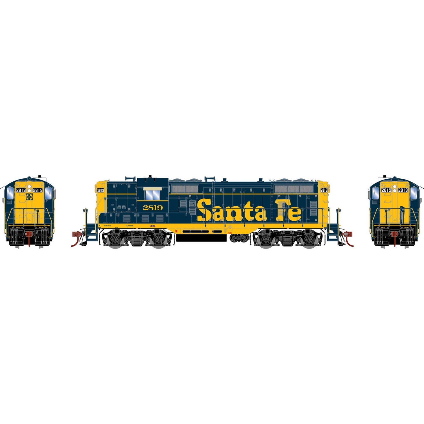 HO GP7 Locomotive with DCC & Sound, ATSF #2819 (ATHG82708)