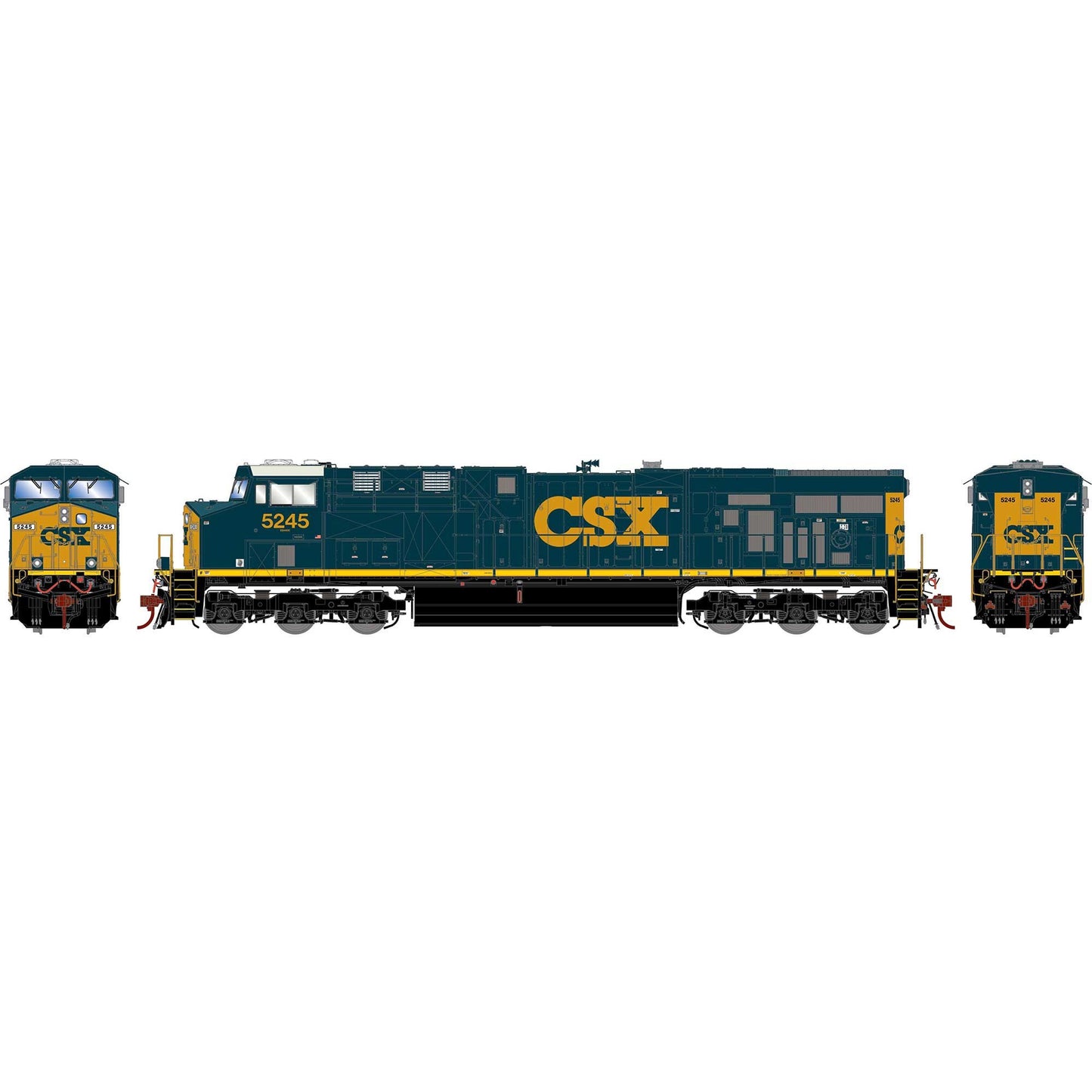 HO ES44DC Locomotive CSX YN3 #5245 (ATHG83091)