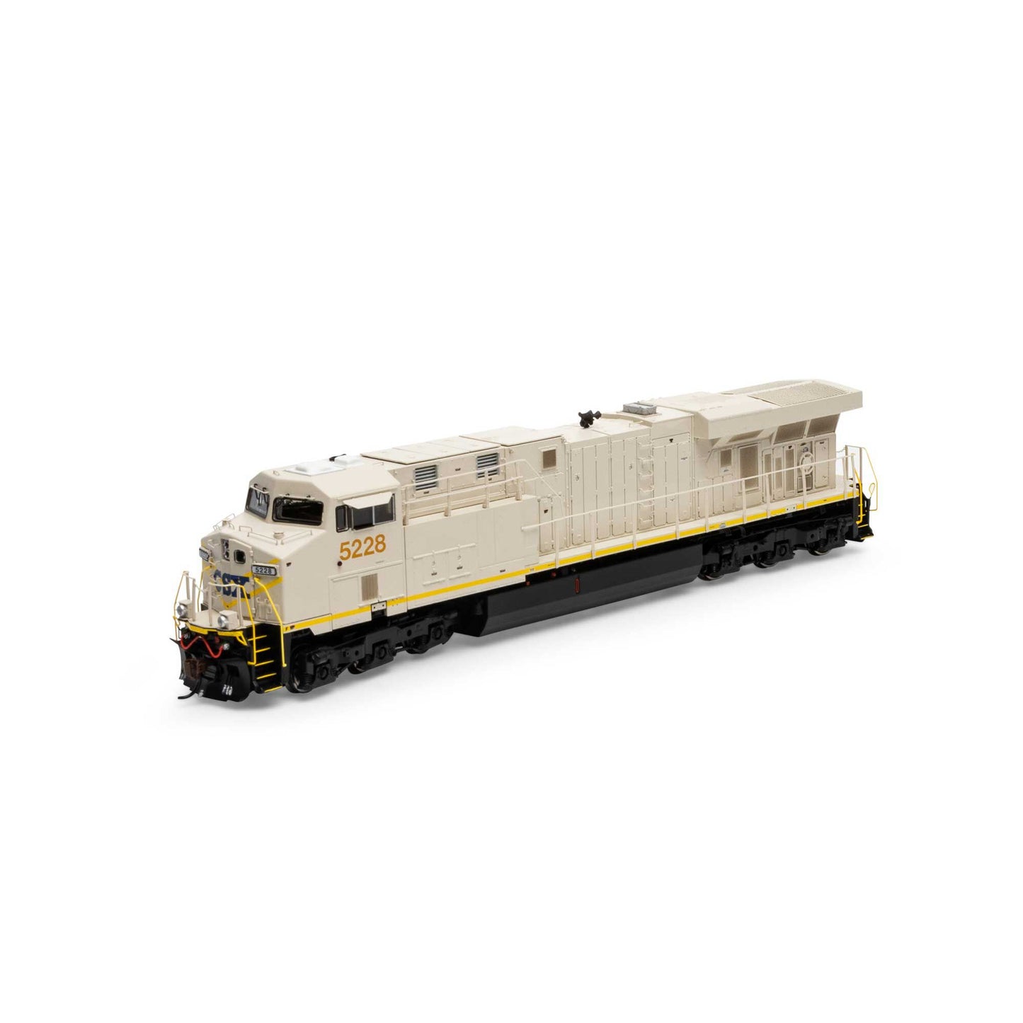 HO ES44DC Locomotive with DCC and Sound, CSX Primer #5228 (ATHG83190)