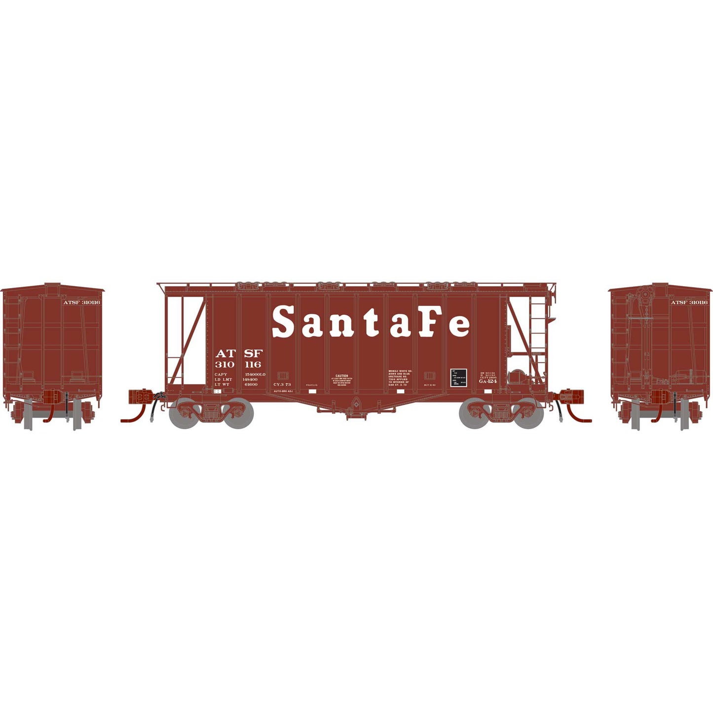 N GATC 2600 Airslide Hopper ATSF #310116 (ATHGN23385)