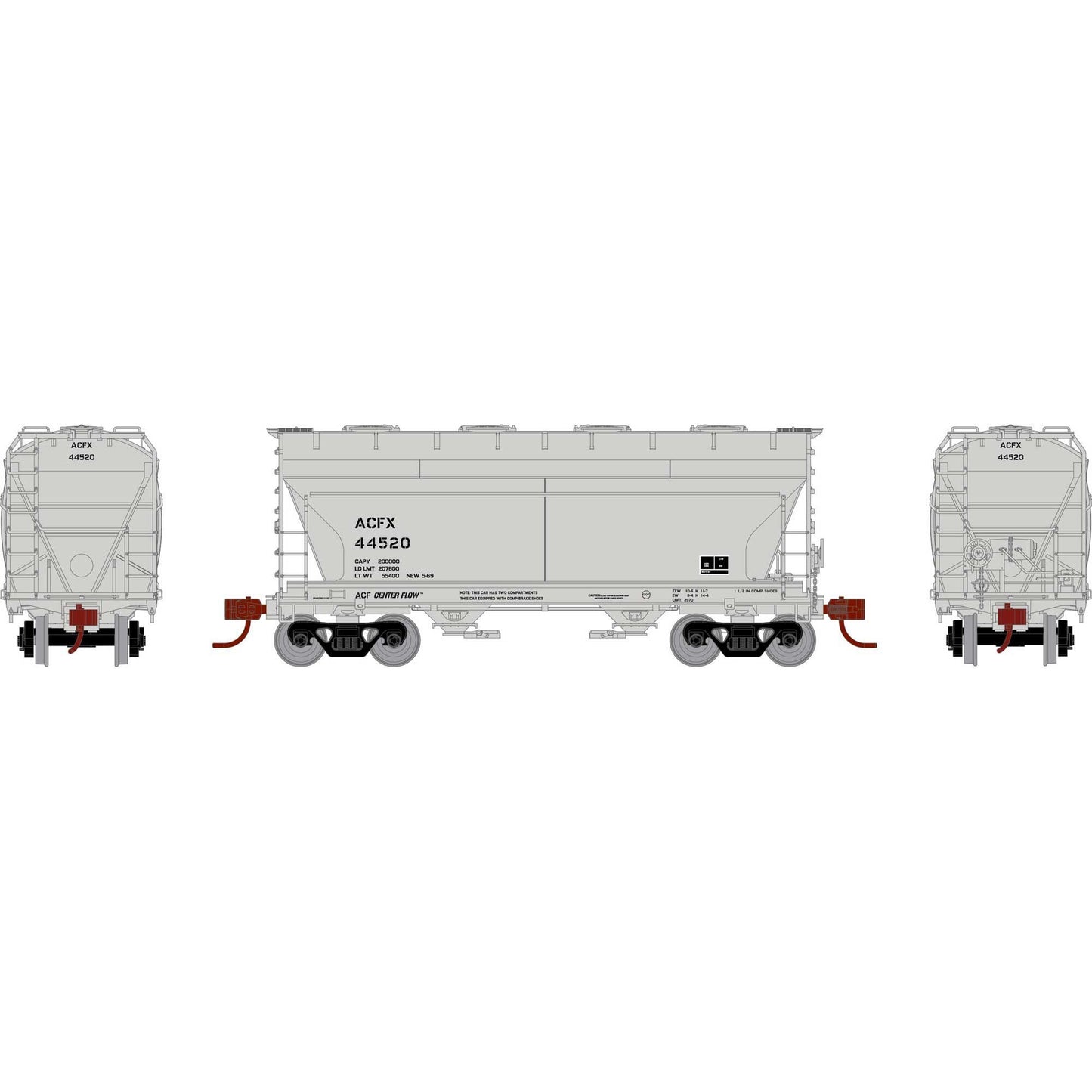 N ACF 2970 Covered Hopper ACFX #44520 (ATHGN24684)